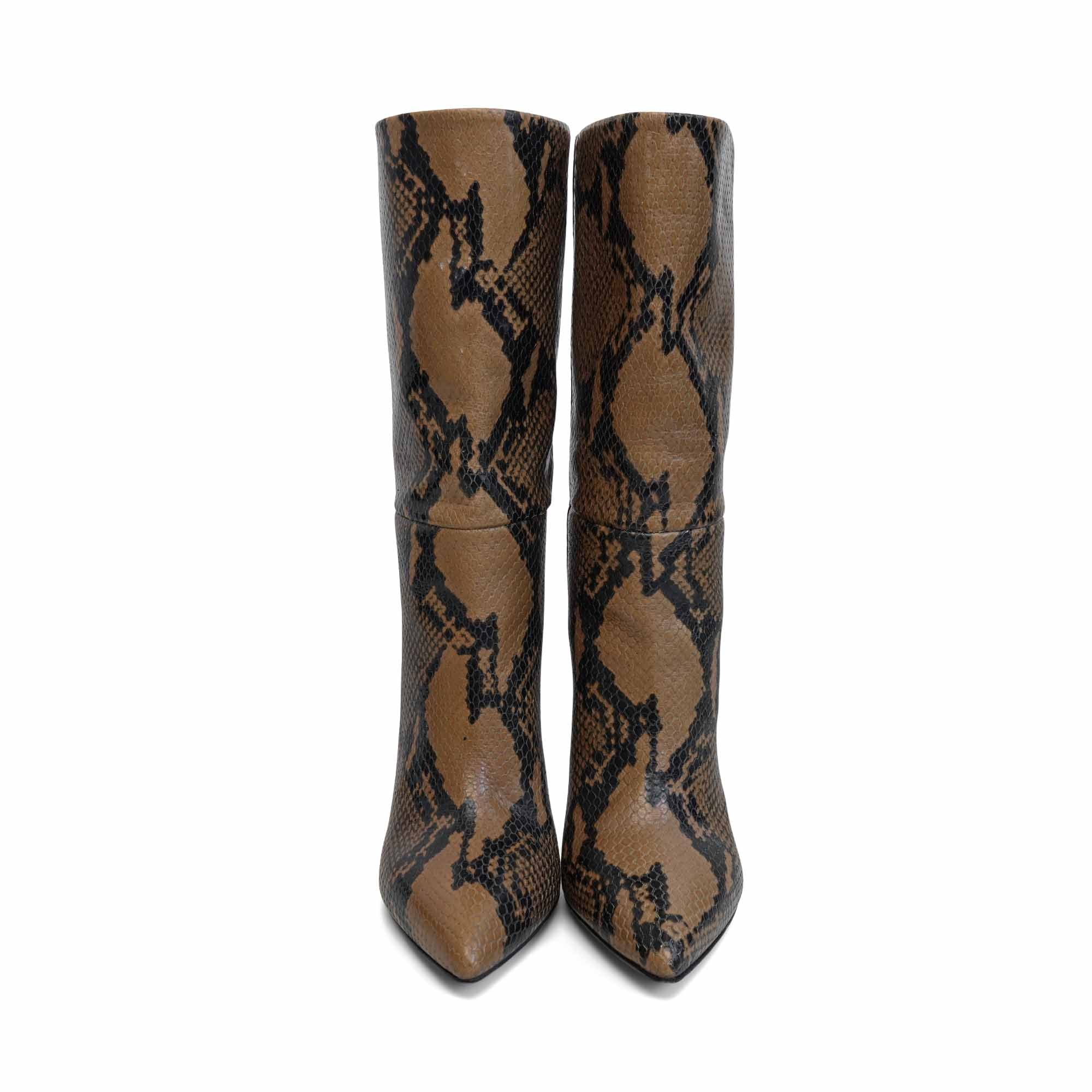 Paris Texas Snake Print Boots - Women's 36.5
