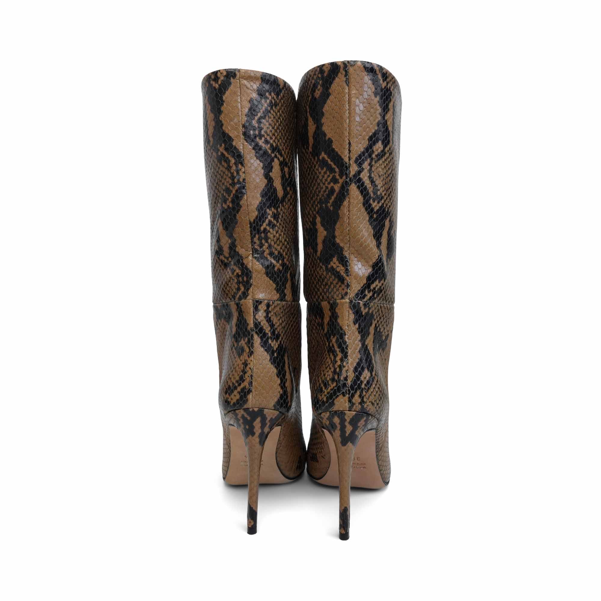 Paris Texas Snake Print Boots - Women's 36.5