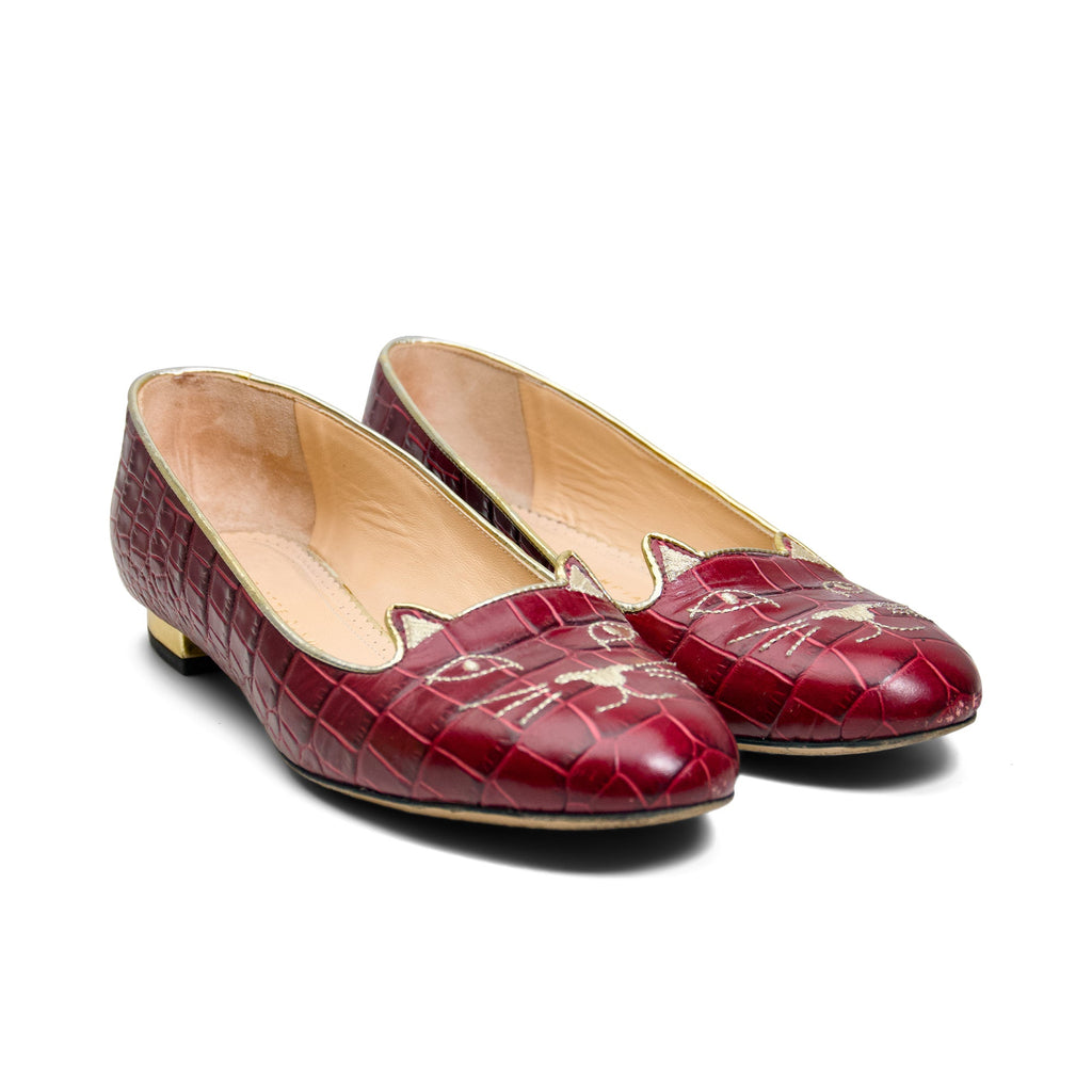 Charlotte Olympia 'Kitty' Flats - Women's 38.5