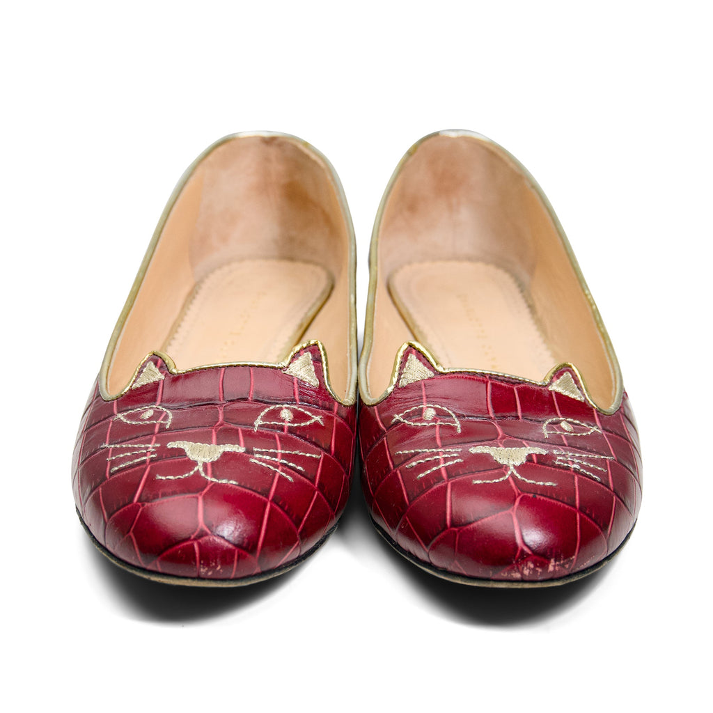 Charlotte Olympia 'Kitty' Flats - Women's 38.5
