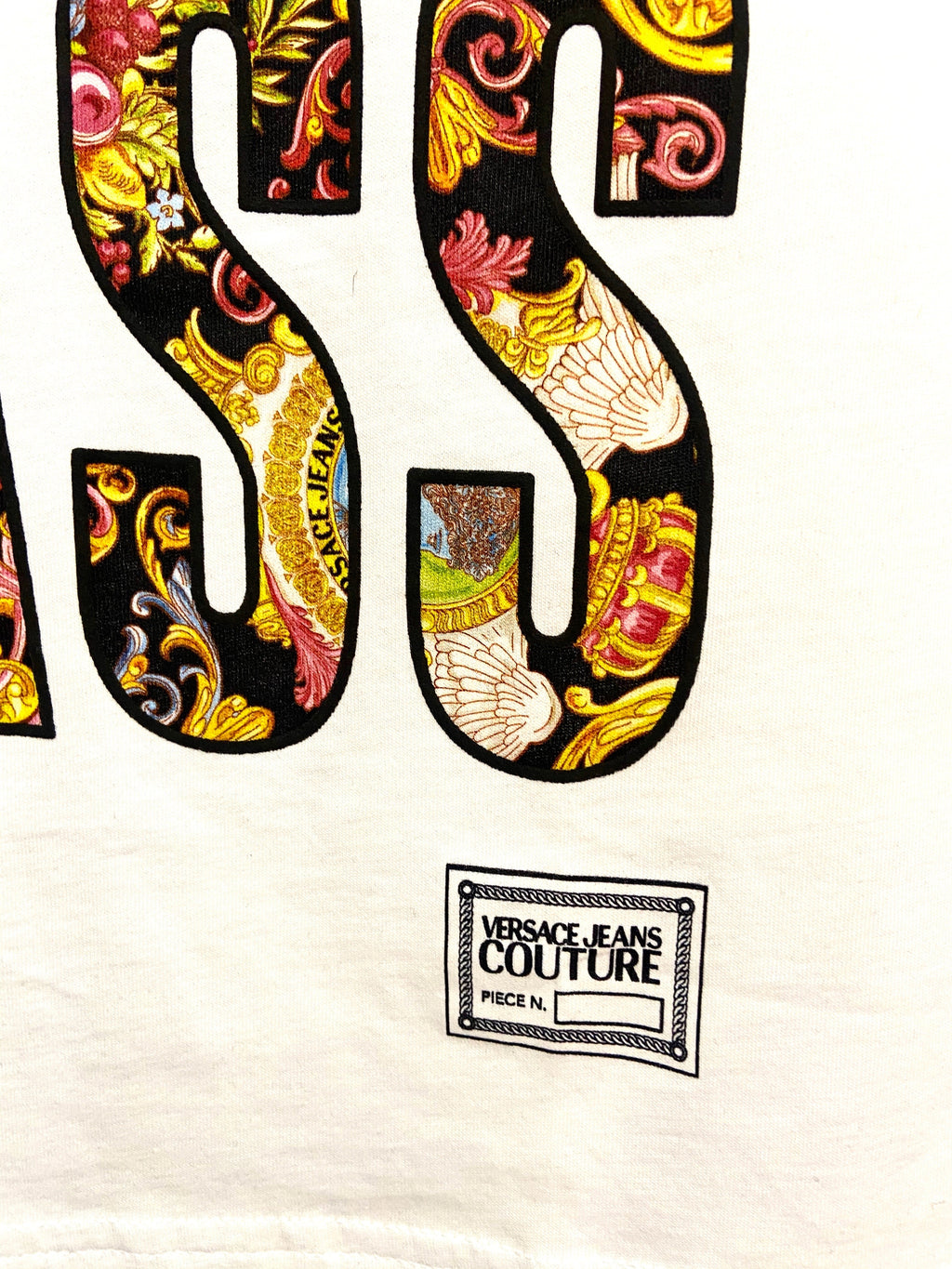 VERSACE JEANS COUTURE OVERSIZED PRINTED T-SHIRT