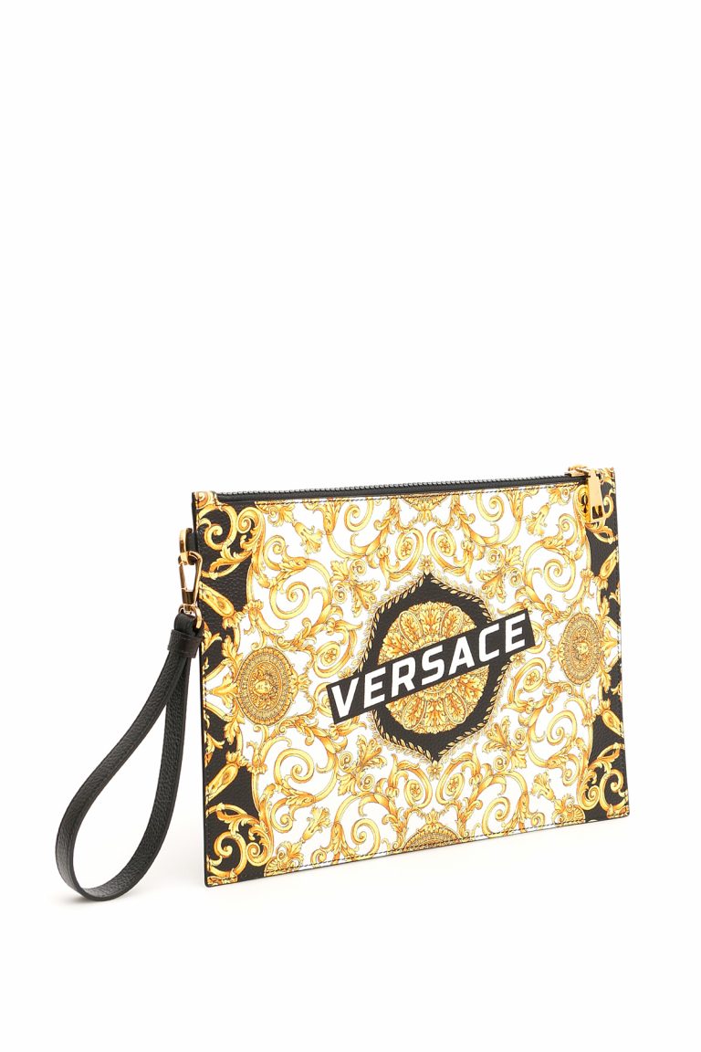 VERSACE HIBISCUS HERITAGE POUCH