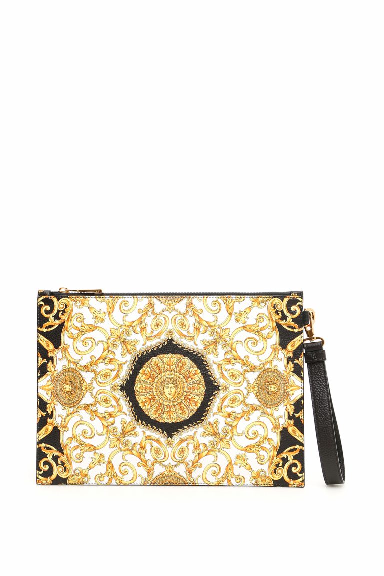 VERSACE HIBISCUS HERITAGE POUCH