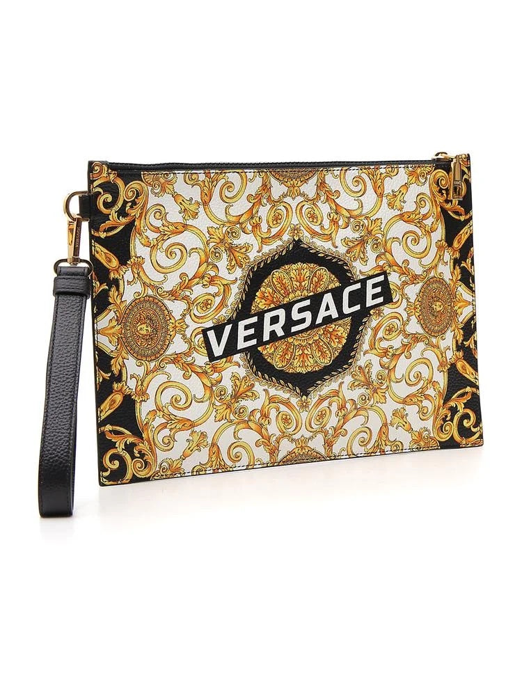 VERSACE HIBISCUS HERITAGE POUCH