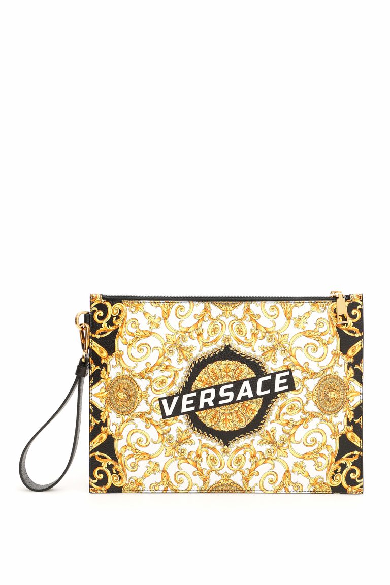 VERSACE HIBISCUS HERITAGE POUCH