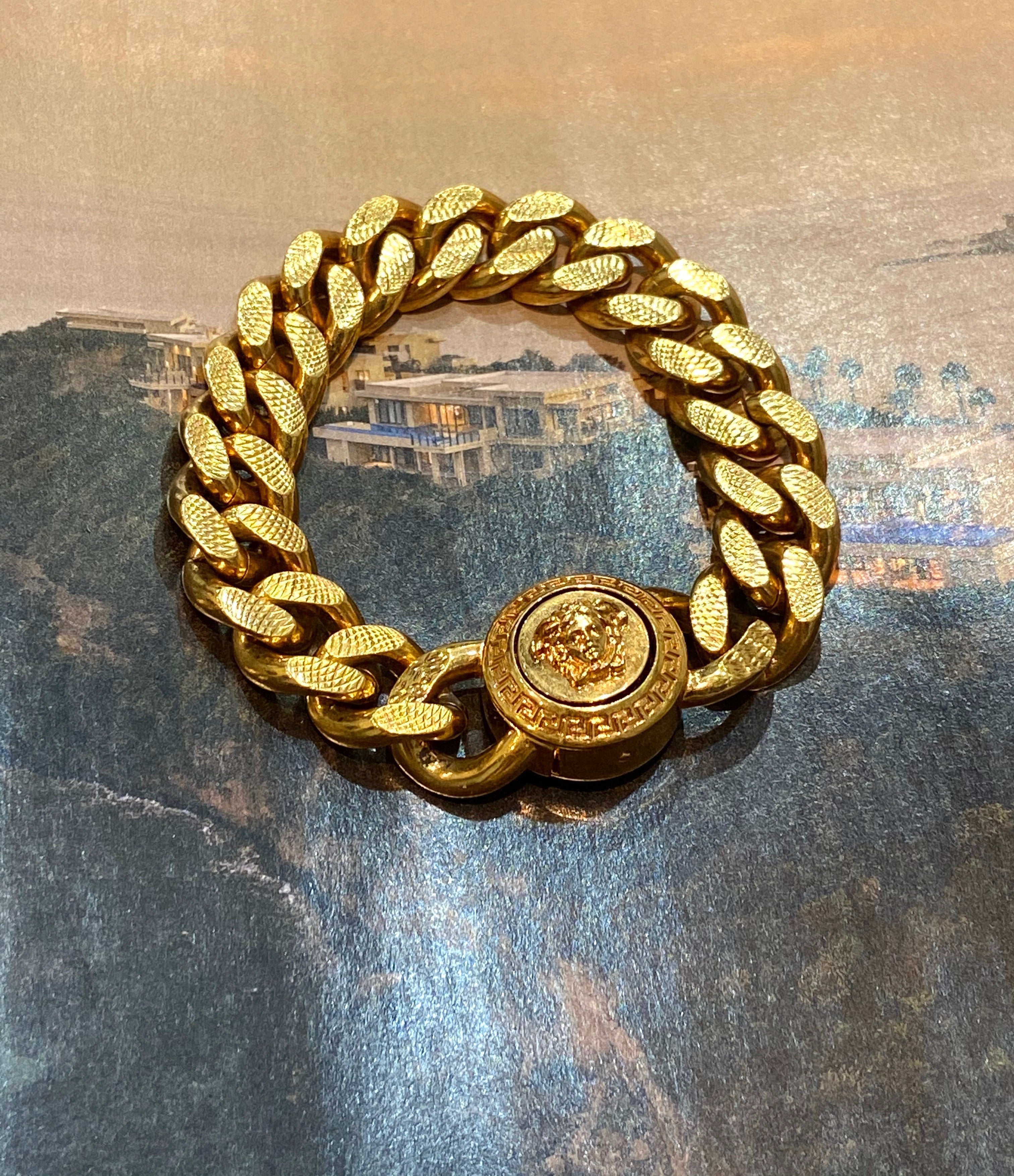 VERSACE MEDUSA CHAIN LINK BRACELET