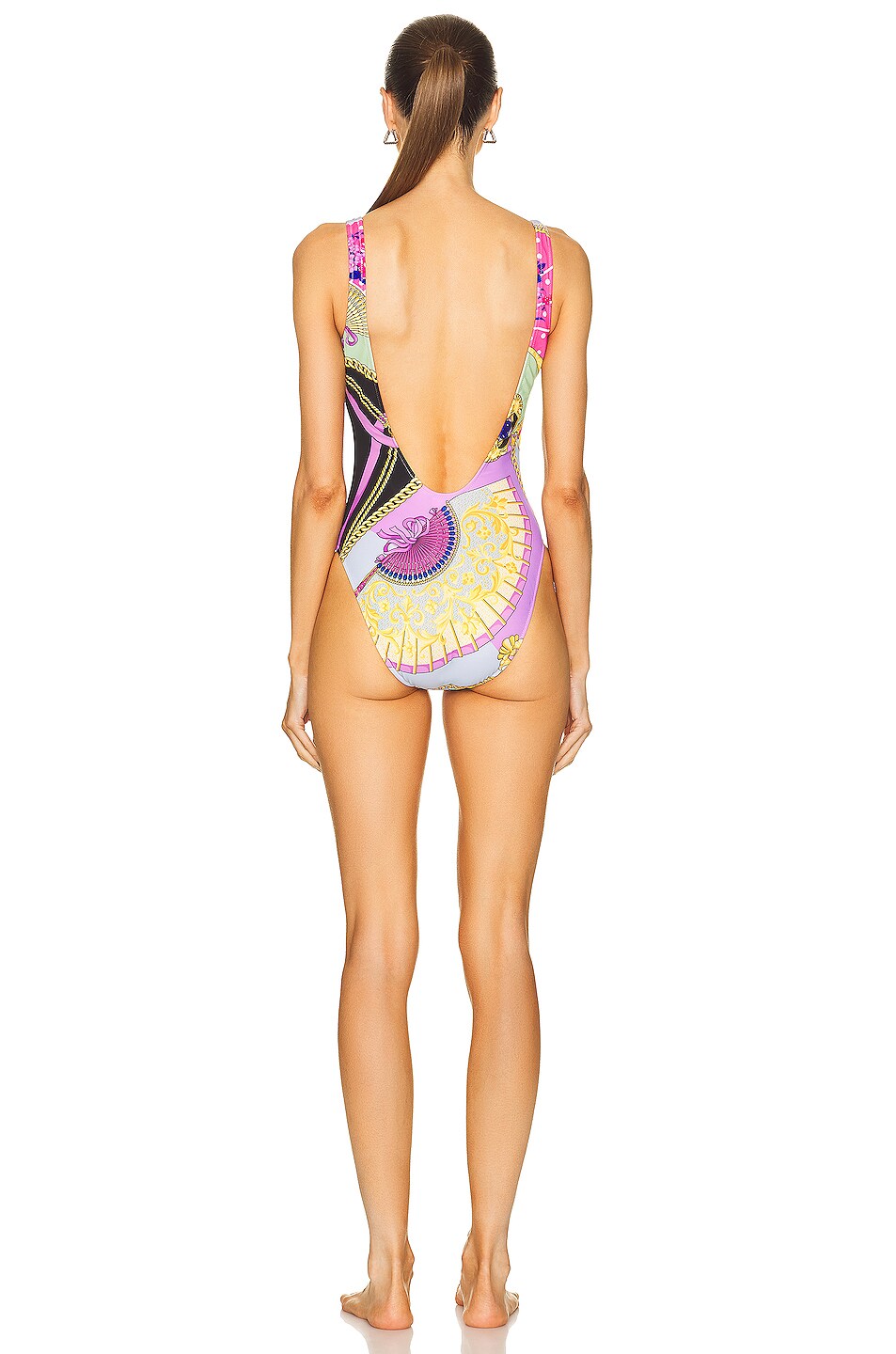 VERSACE VENTAGLI ONE-PIECE SWIMSUIT