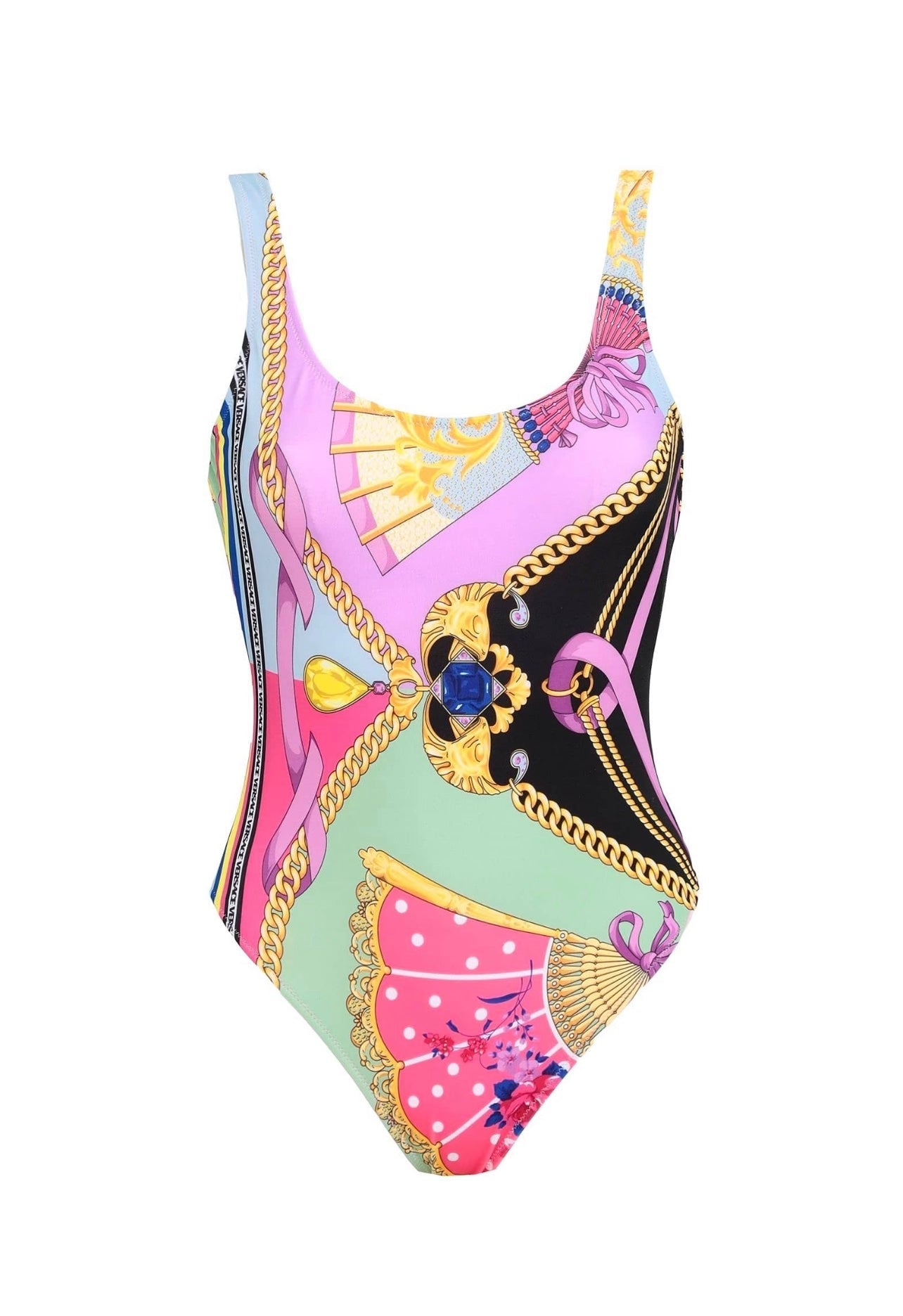 VERSACE VENTAGLI ONE-PIECE SWIMSUIT