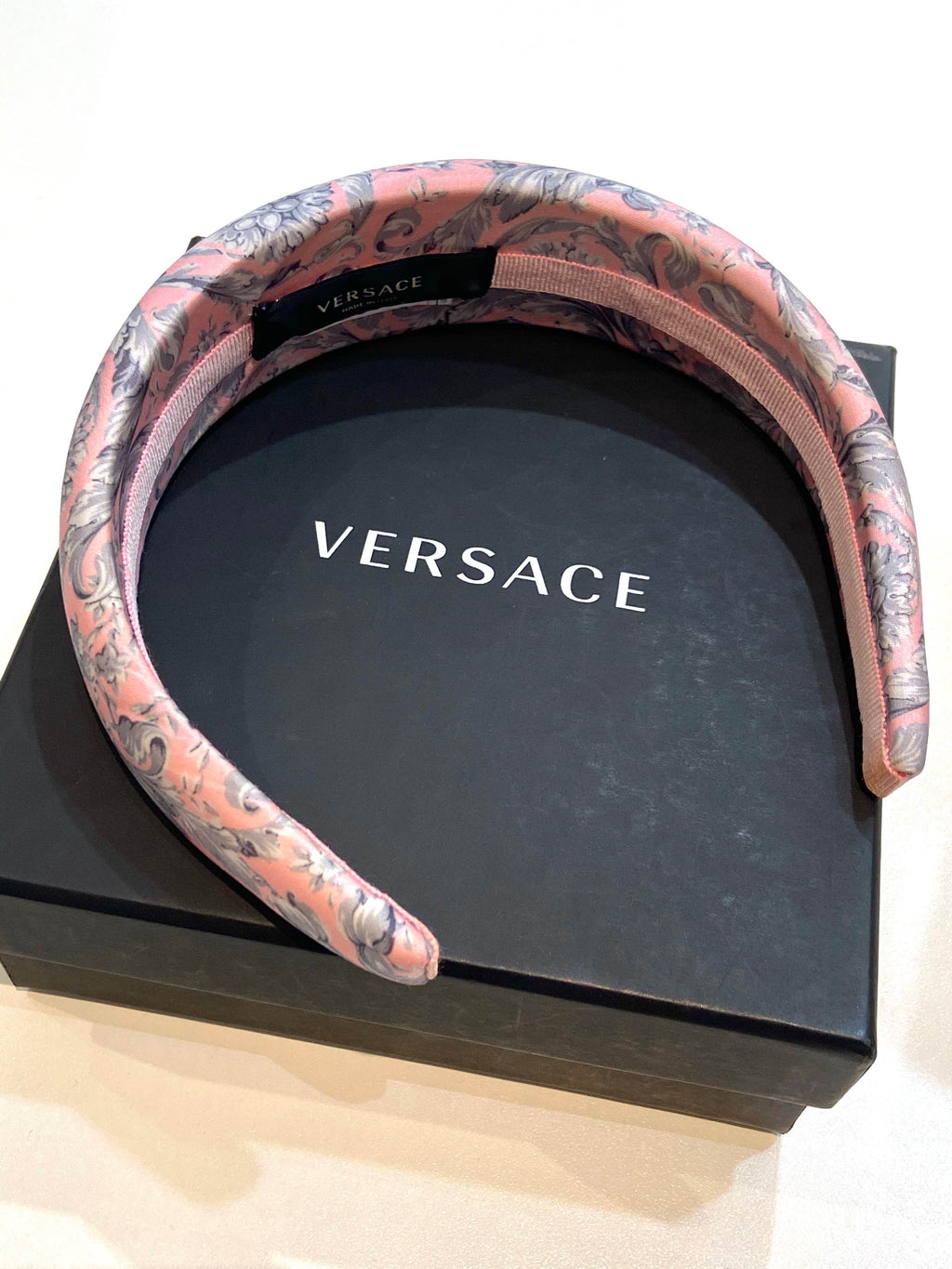 VERSACE BAROQUE FLORAL HEADBAND