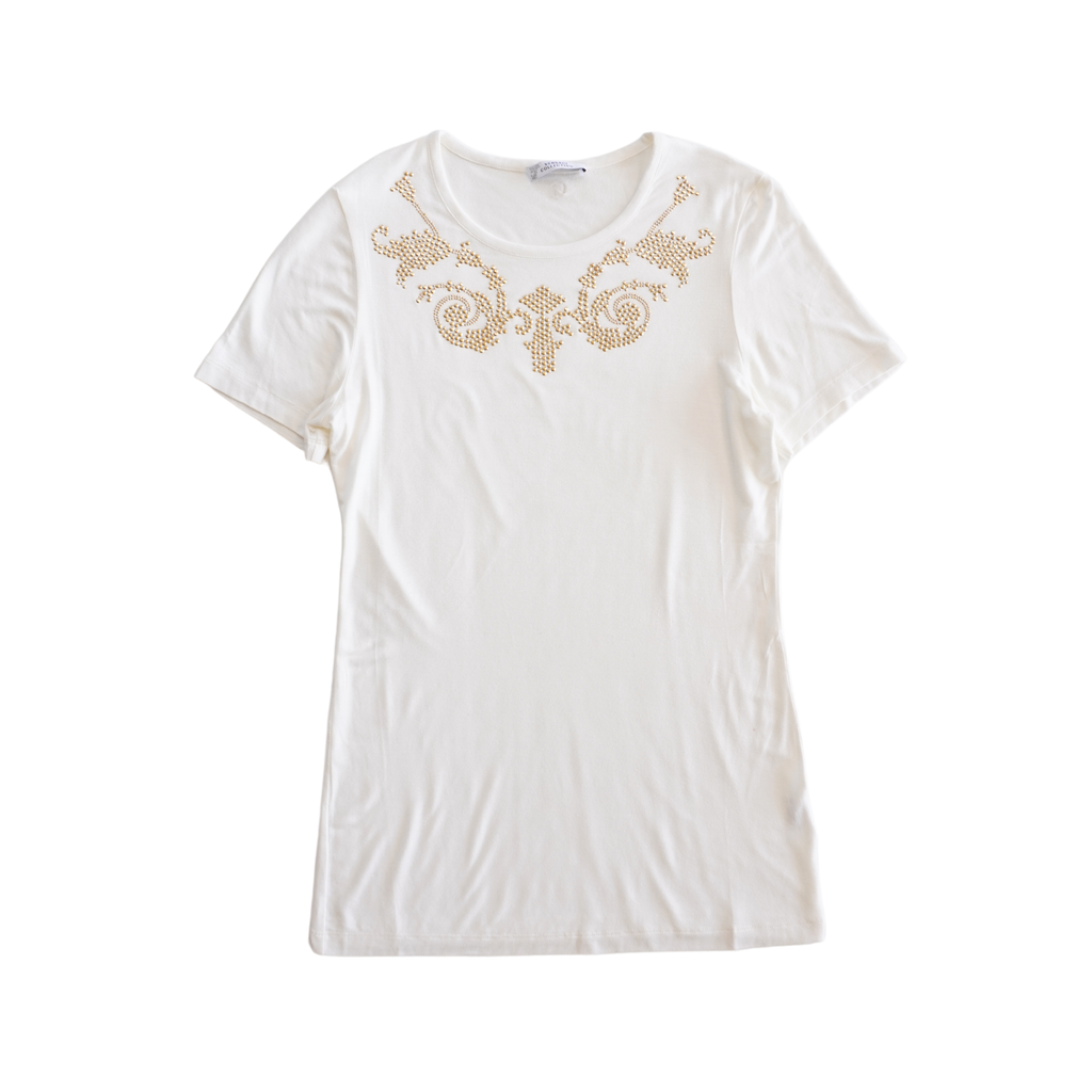 Versace Studded T-Shirt - Women's 44