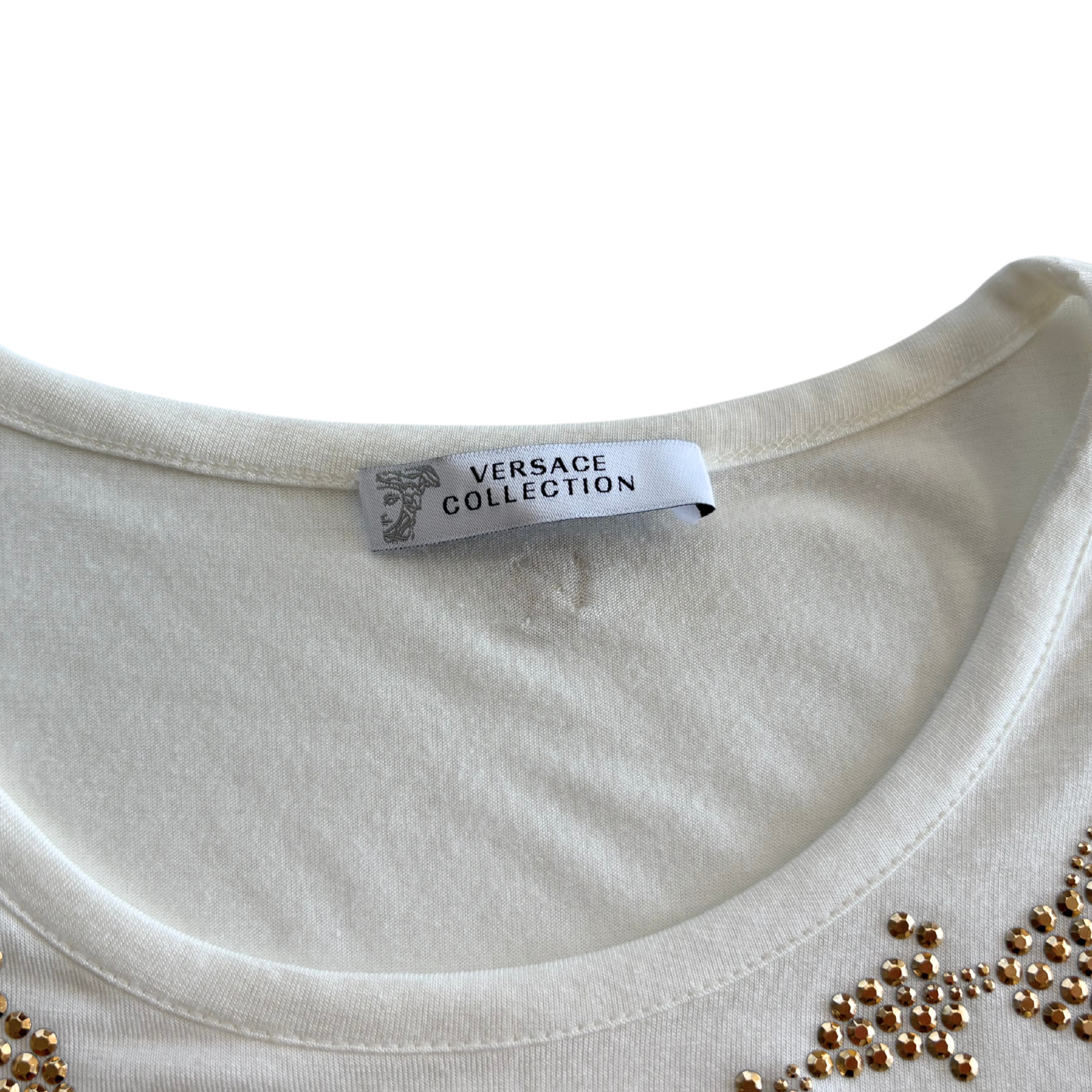 Versace Studded T-Shirt - Women's 44