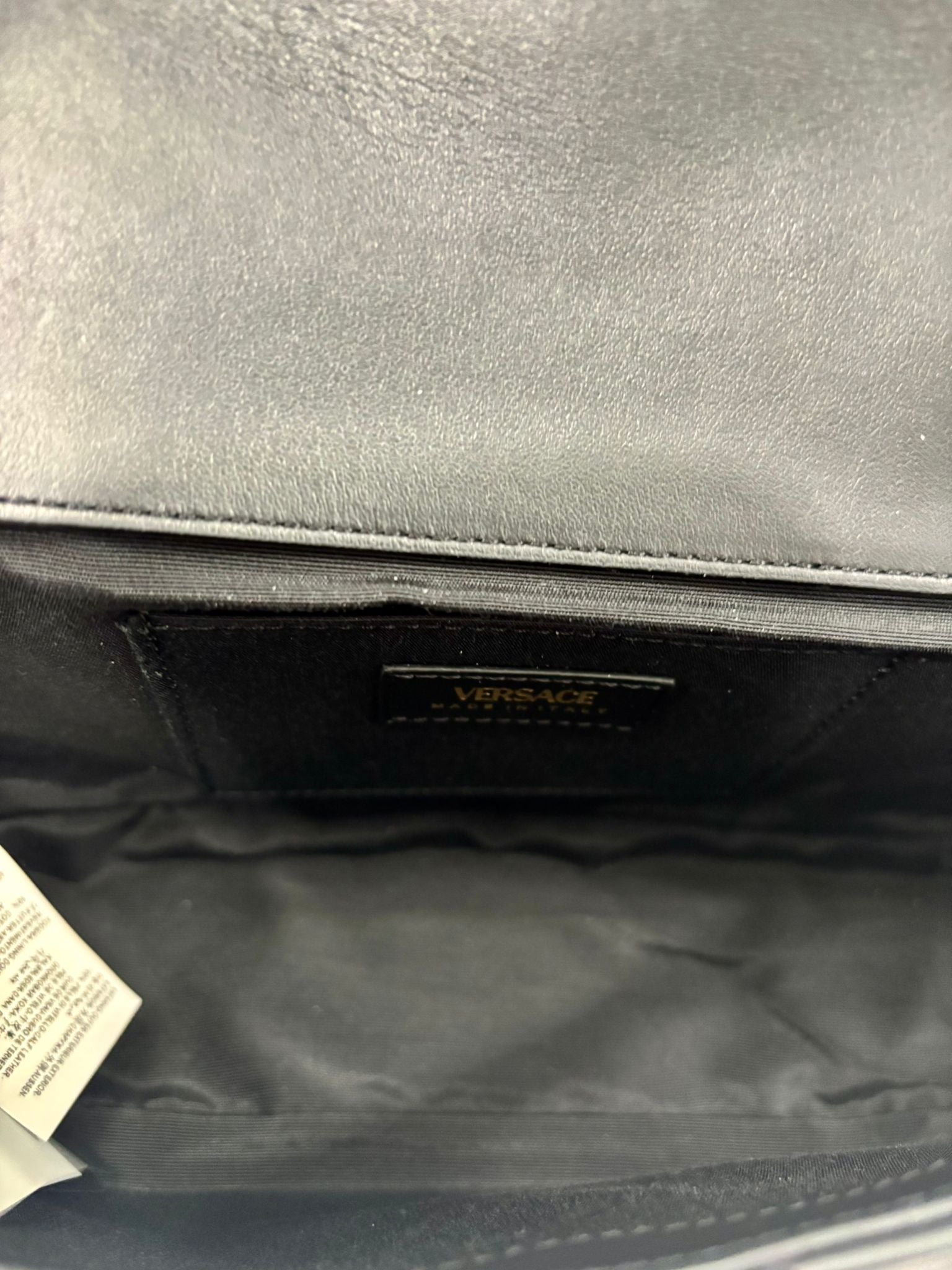 VERSACE LA MEDUSA QUILTED CALFSKIN CROSSBODY BAG