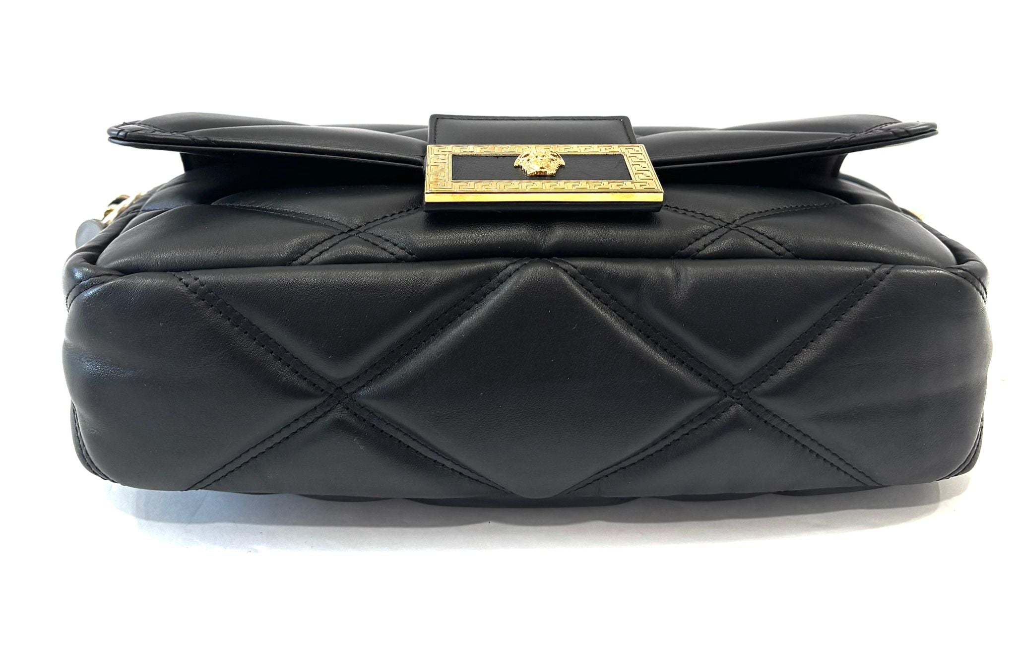 VERSACE LA MEDUSA QUILTED CALFSKIN CROSSBODY BAG