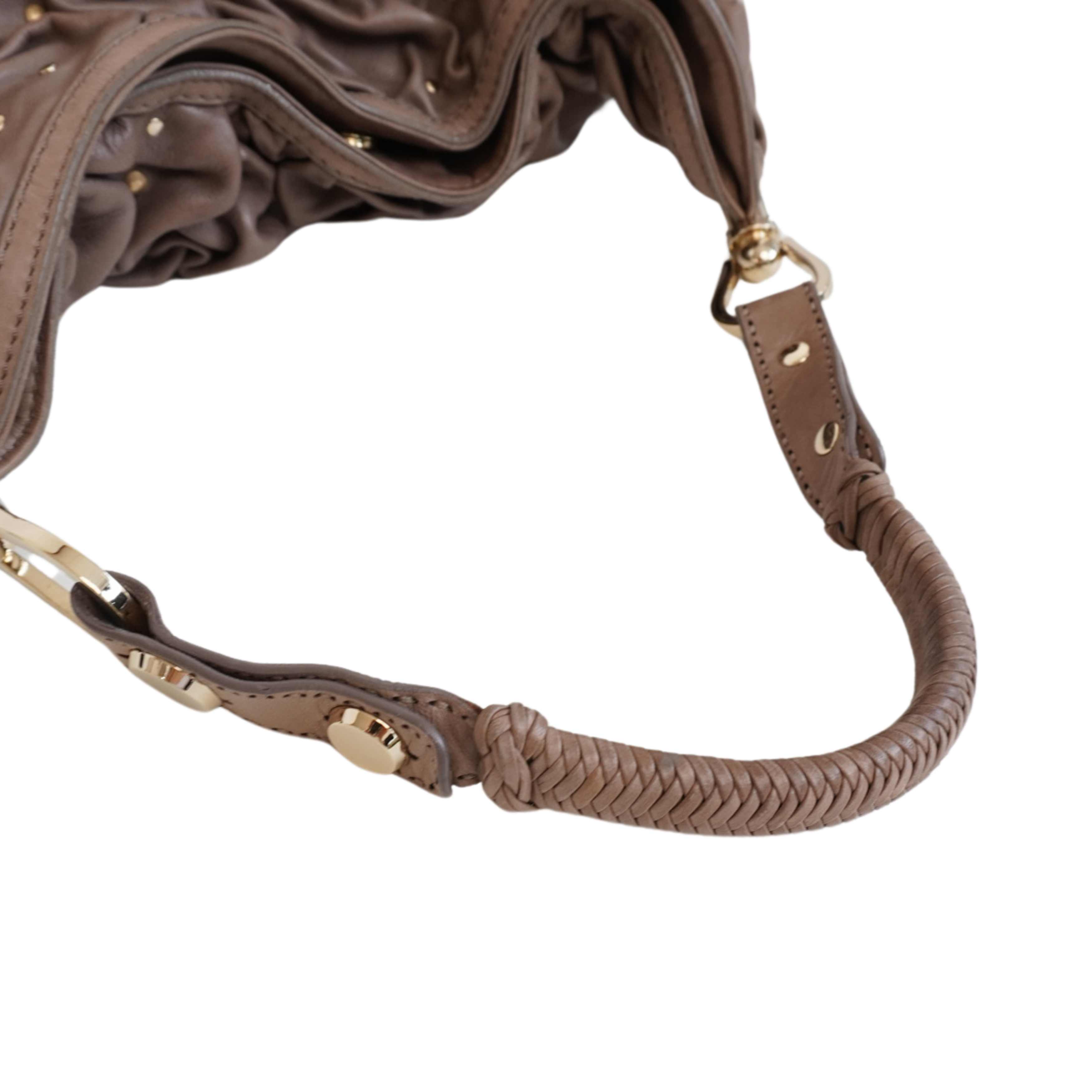 Versace Ruched Shoulder Bag