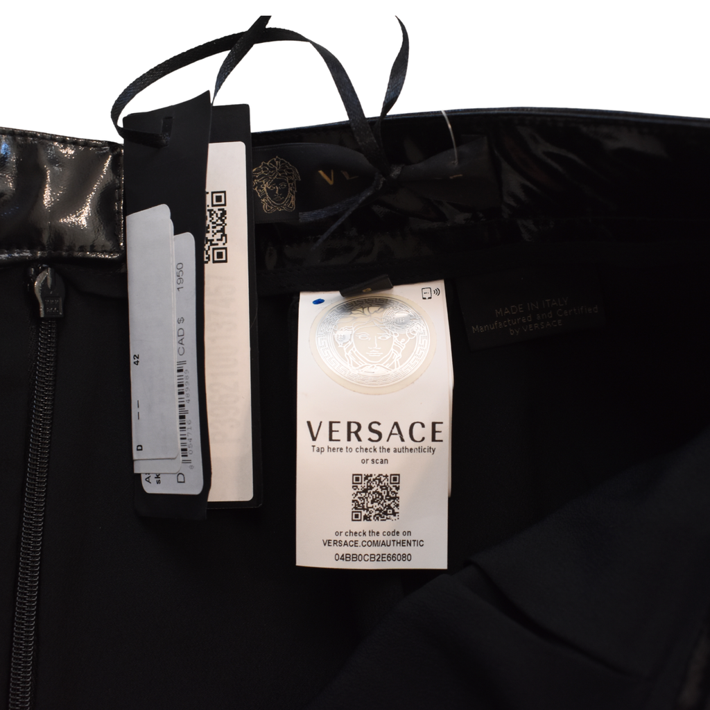 Versace Vinyl Mini Skirt - Women's 42