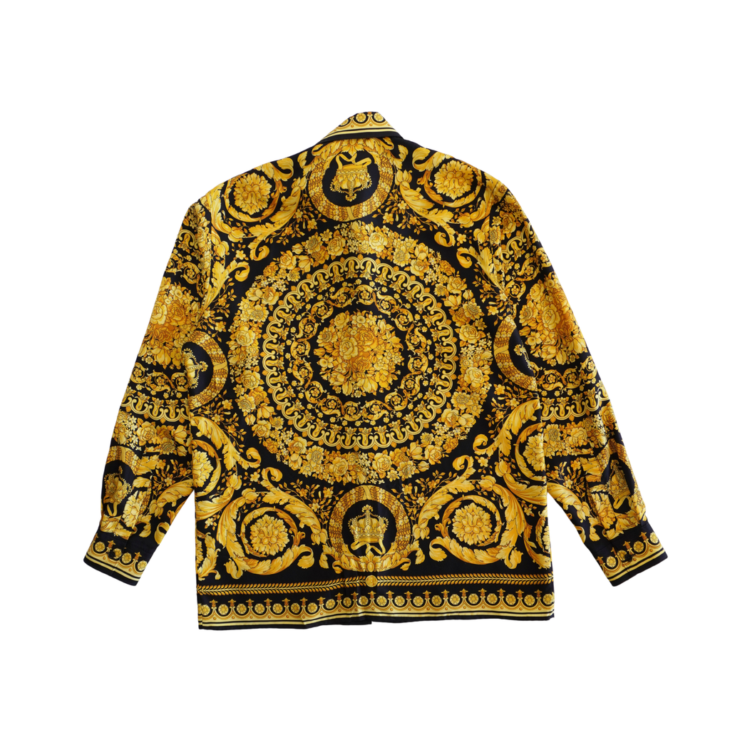 Versace 'Barocco' Button-Down Shirt - Men's 48