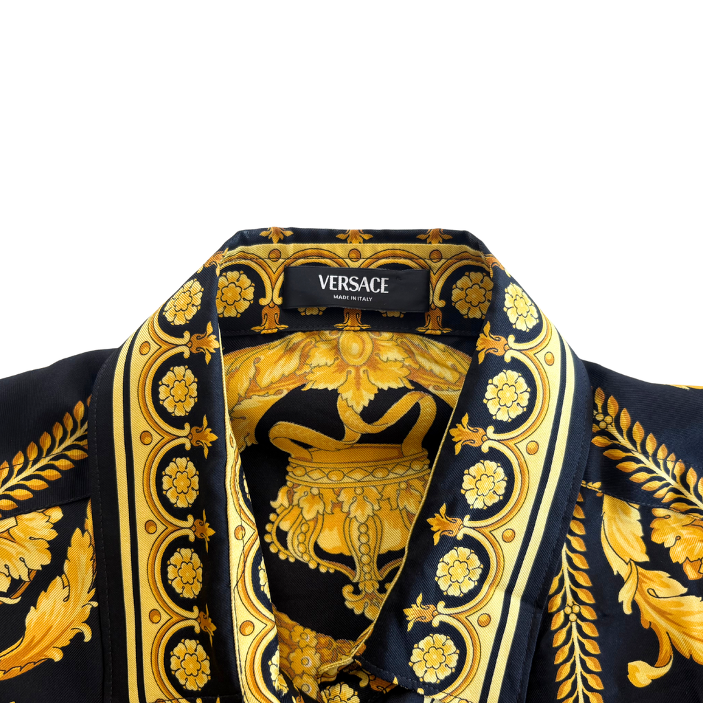 Versace 'Barocco' Button-Down Shirt - Men's 48