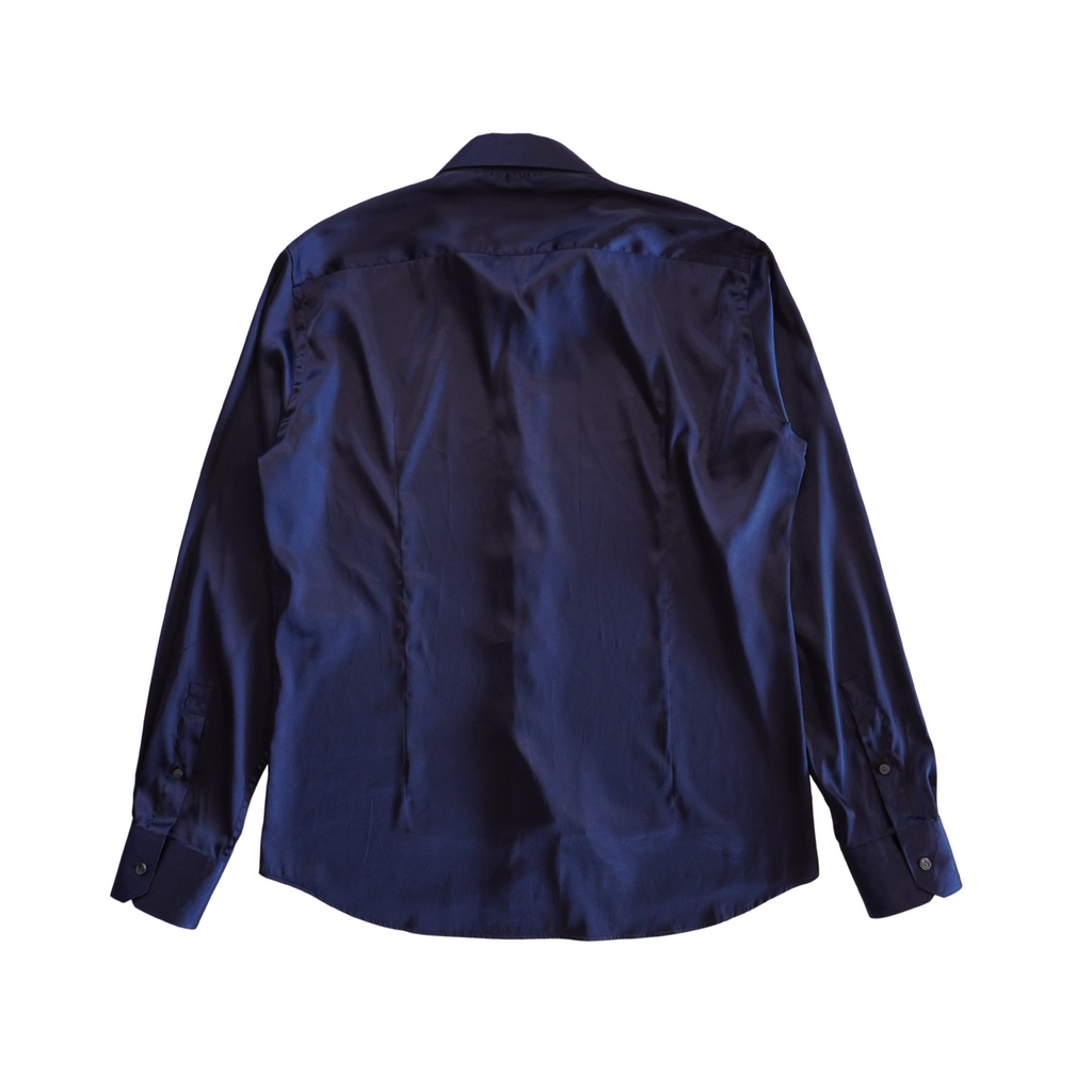 Versace Satin Button-Down Shirt - Men's 41