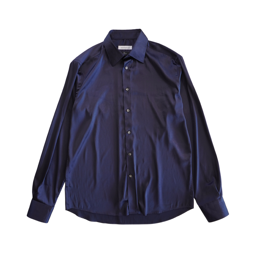 Versace Satin Button-Down Shirt - Men's 41