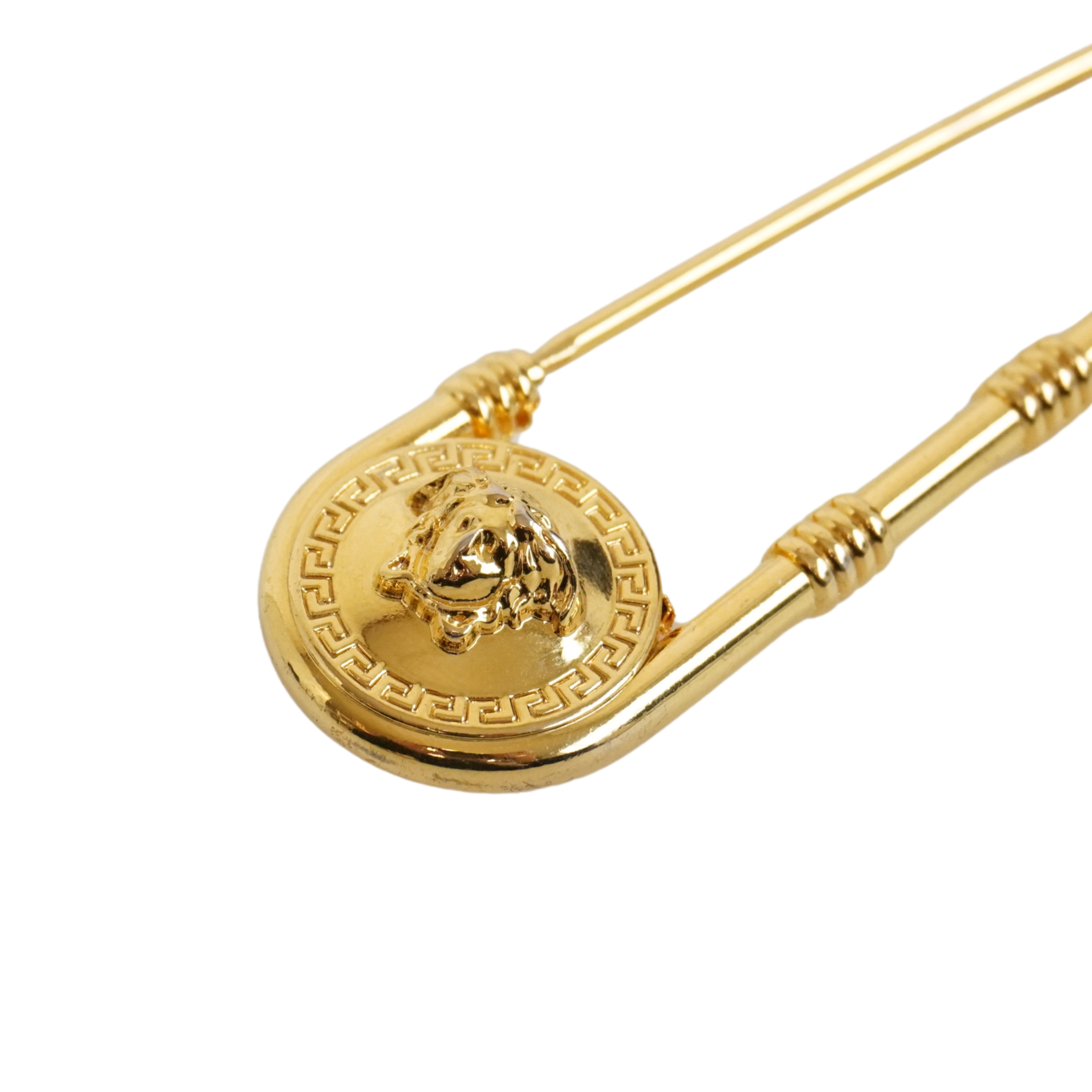 Versace Medusa Safety Pin Brooch