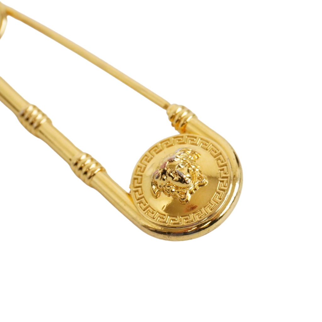 Versace Medusa Safety Pin Brooch