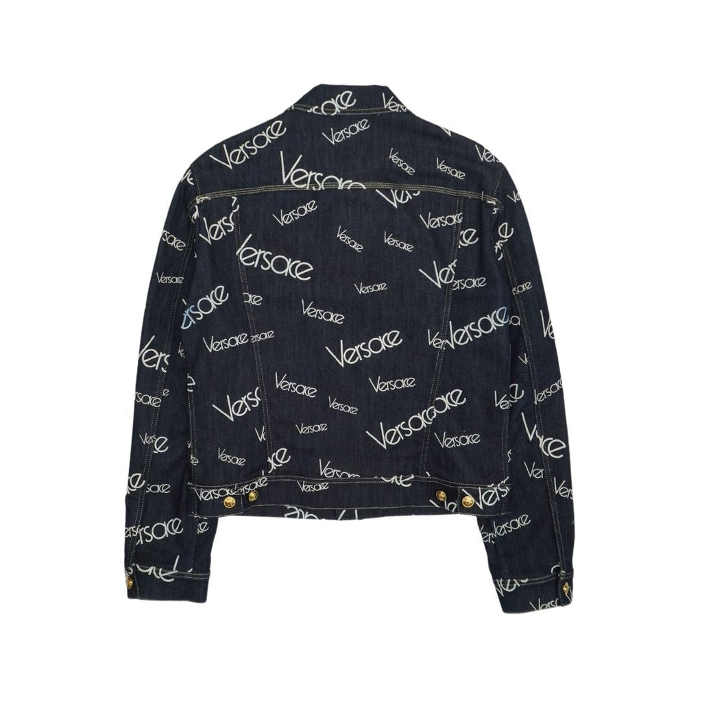 Versace 'Logo Mania' Denim Jacket - Men's 50