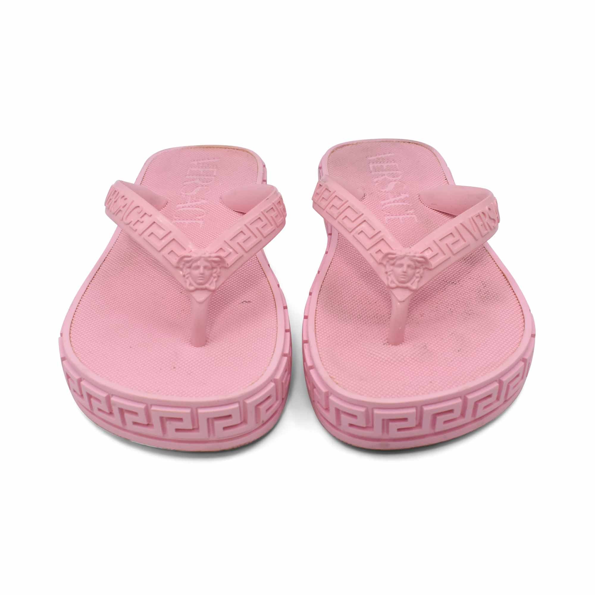 Versace 'Greca' Flip-Flop Sandals - Women's 35
