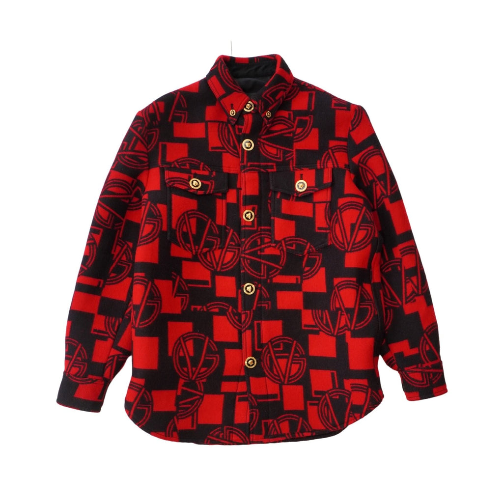 Versace 'GV Logo' Felt Jacket - Men's 48