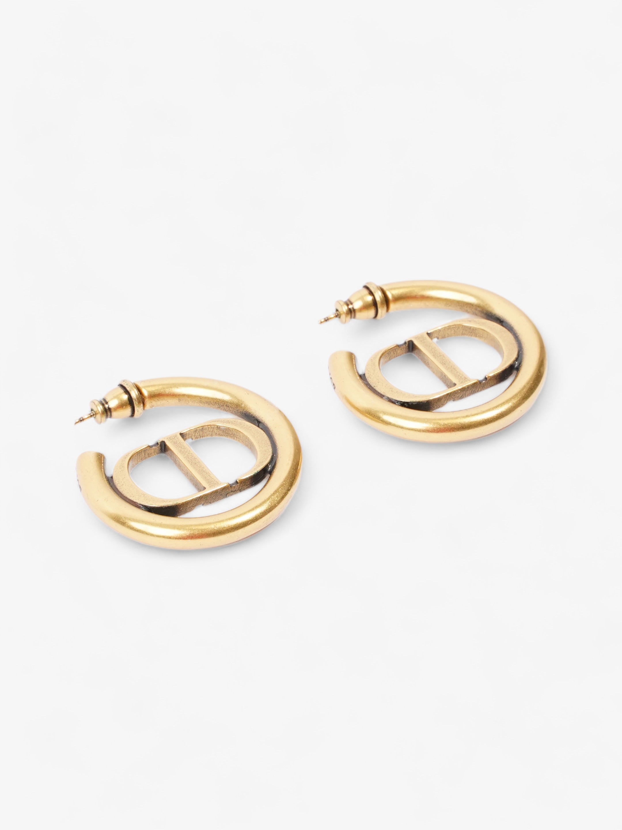 Christian Dior 30 Montaigne Earrings Gold Base Metal