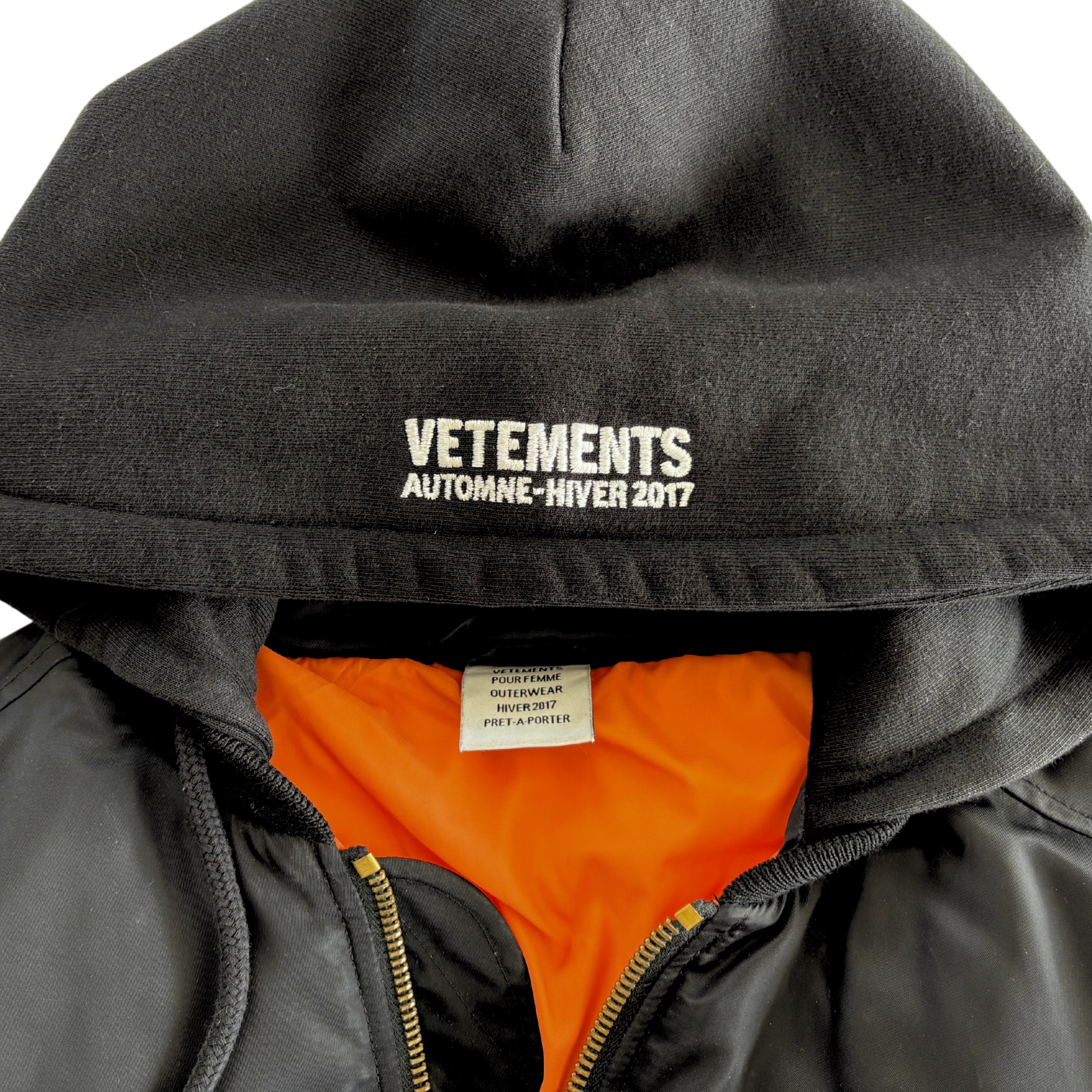 Vetements 'TFD' Bomber Jacket - Women's Size L