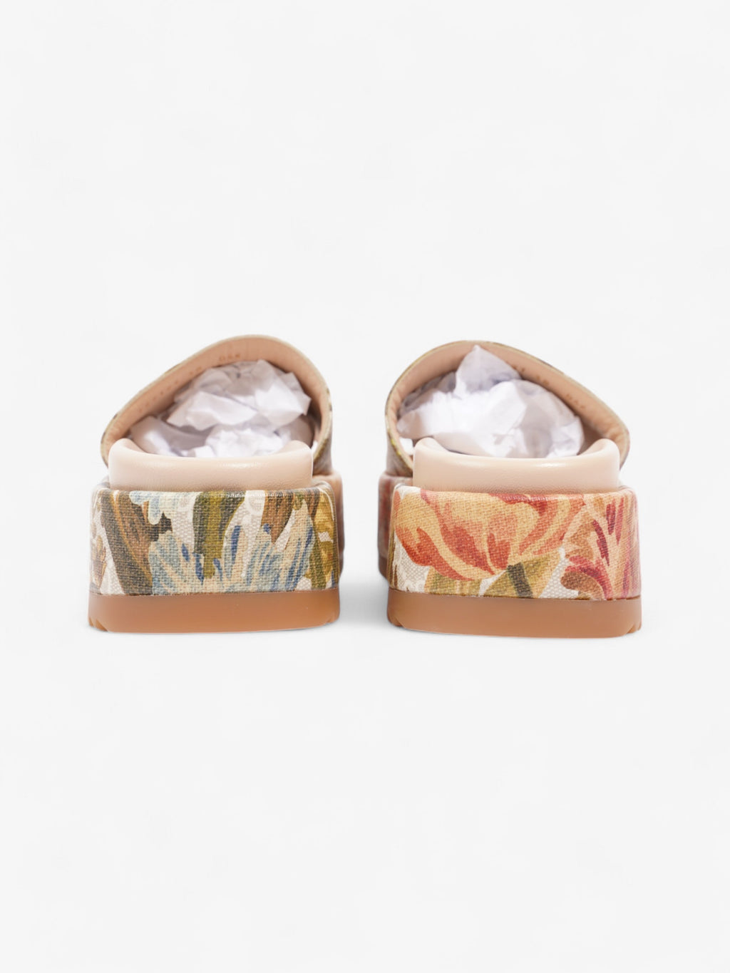 Gucci GG Flora Platform Slides GG Supreme / Multicoloured Canvas EU 38 UK 5