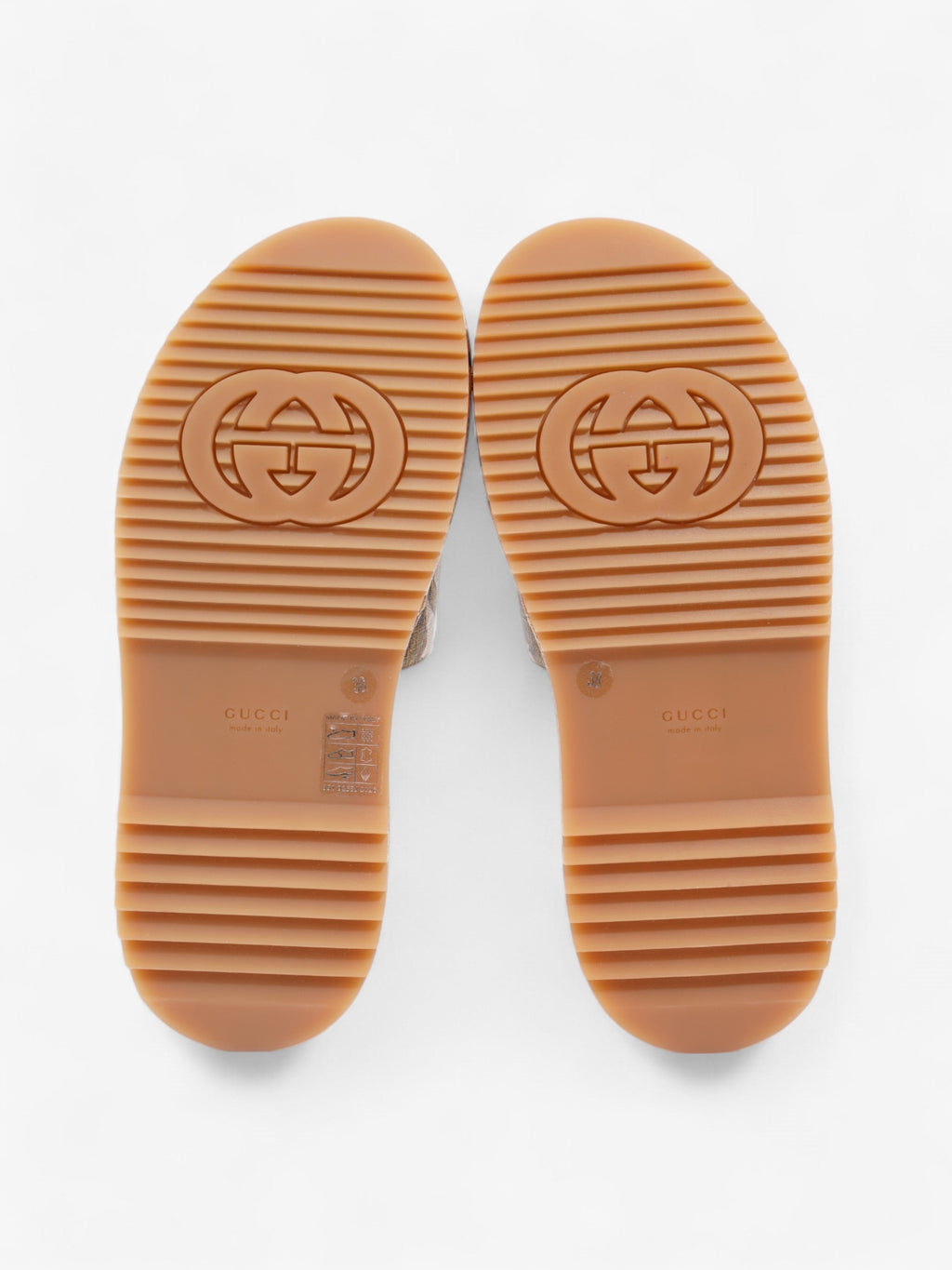 Gucci GG Flora Platform Slides GG Supreme / Multicoloured Canvas EU 38 UK 5
