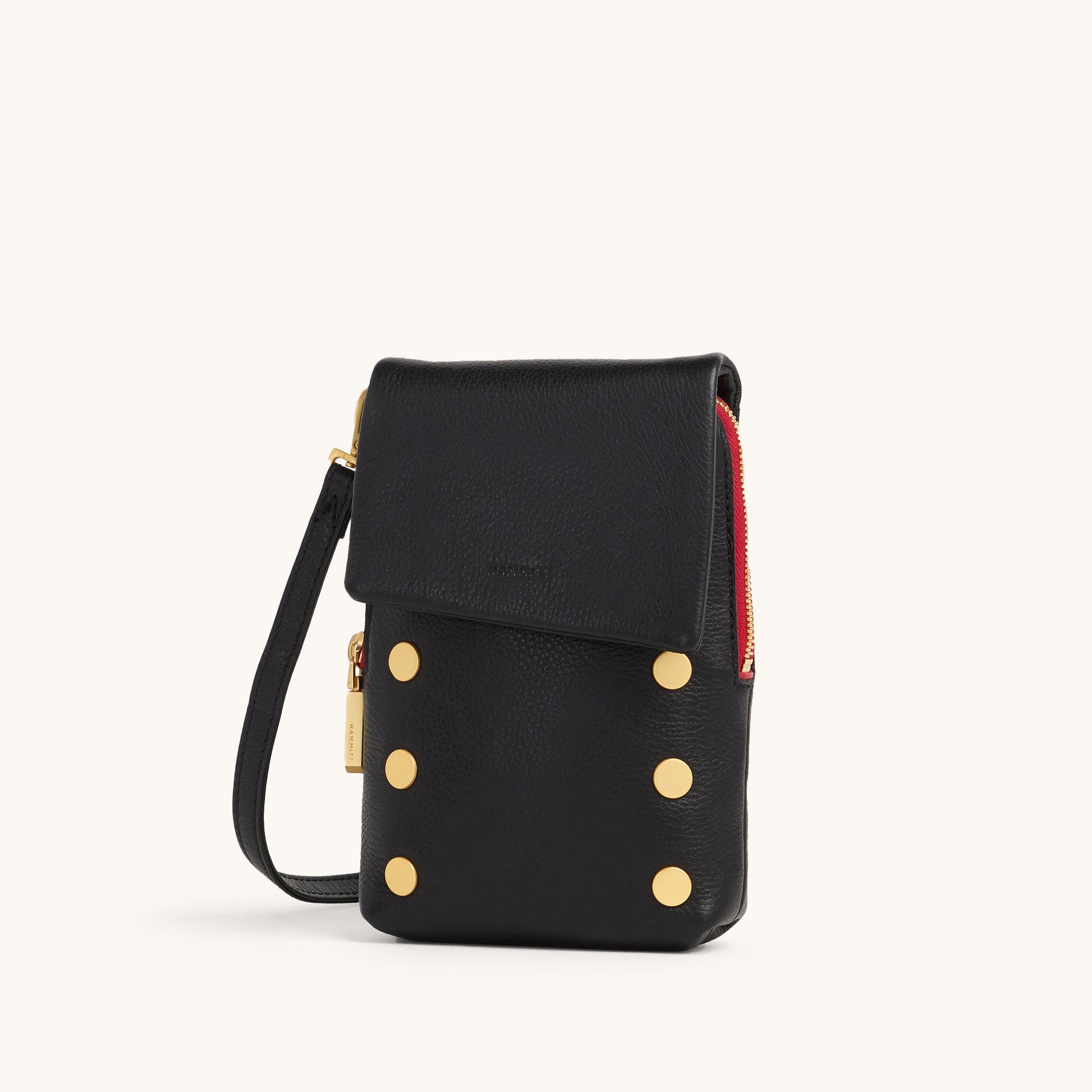 VIP Mobile | Black/Brushed Gold Red Zip