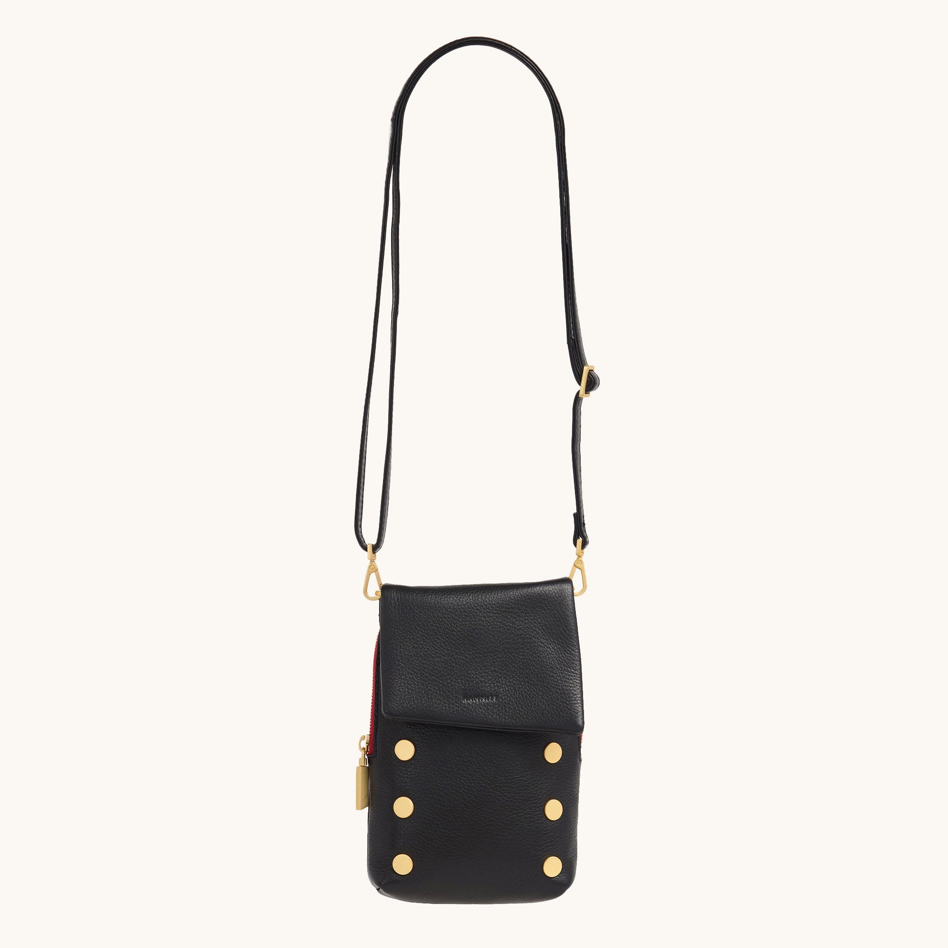 VIP Mobile | Black/Brushed Gold Red Zip