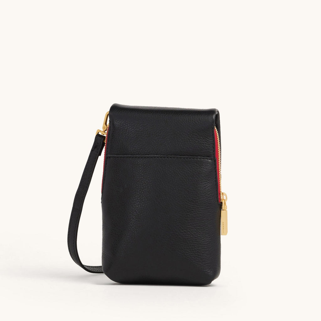 VIP Mobile | Black/Brushed Gold Red Zip