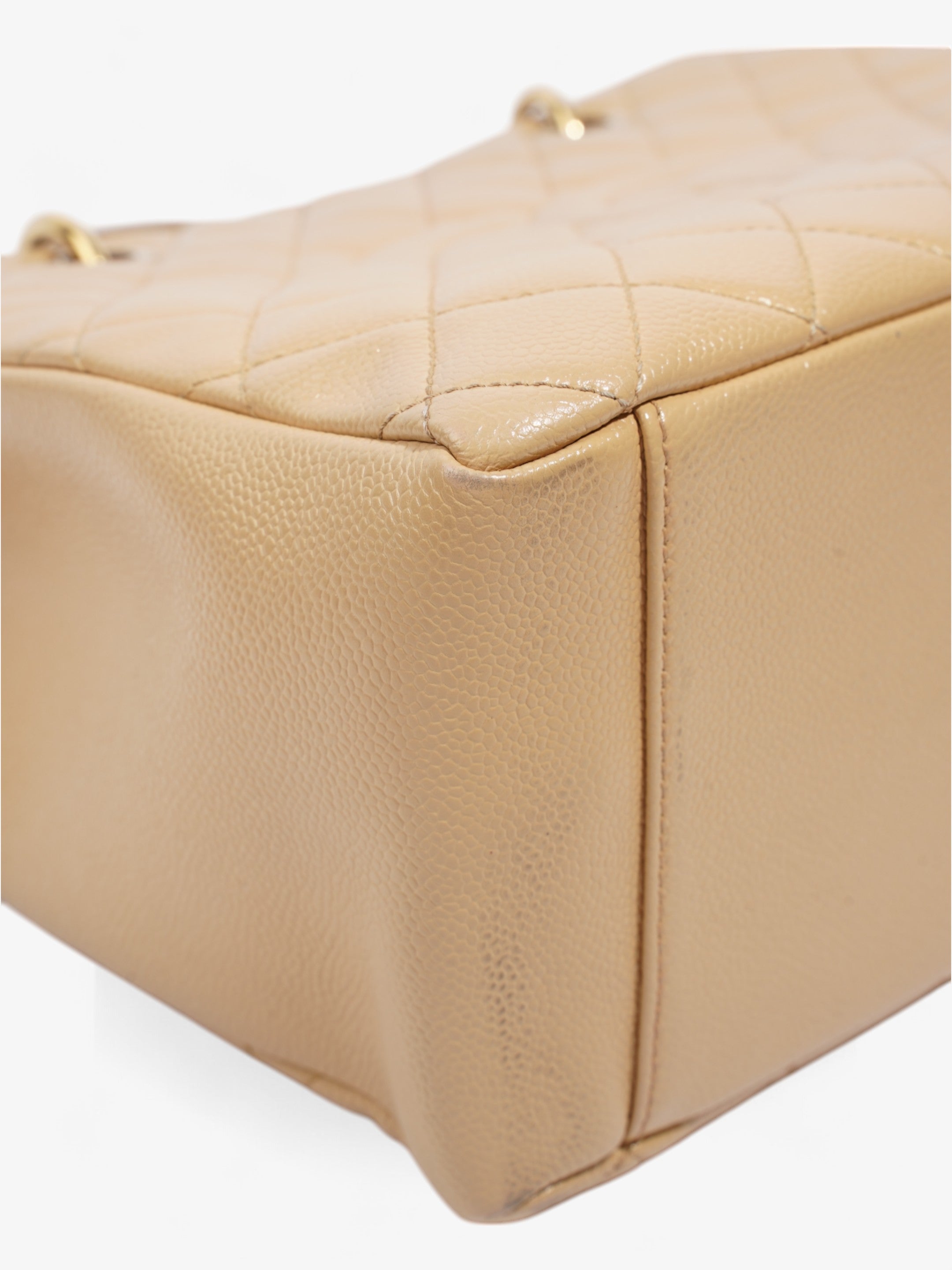 Chanel Grand Shopping Tote Neutral Caviar Leather