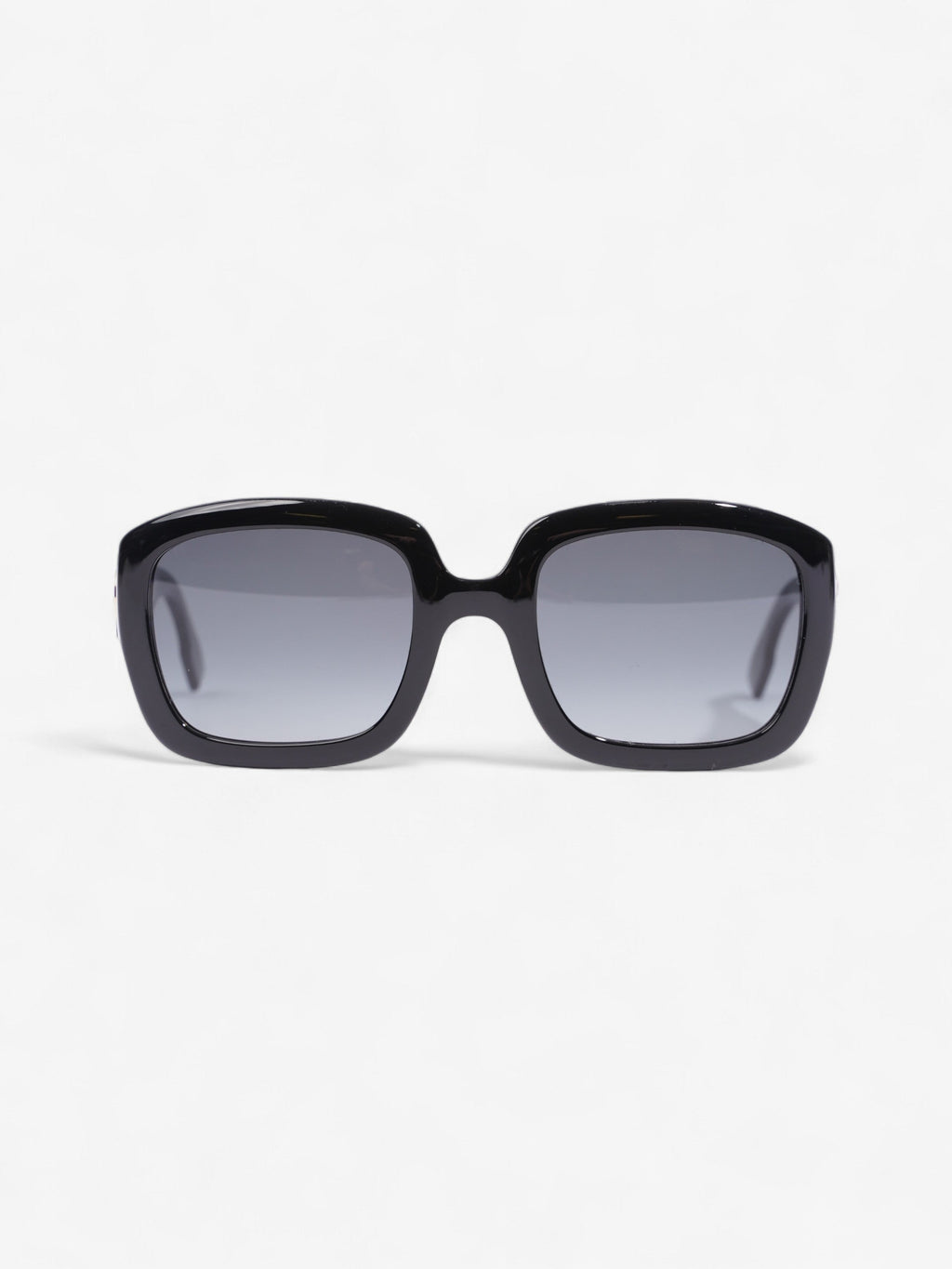 Christian Dior Square Sunglasses Black Acetate 145mm