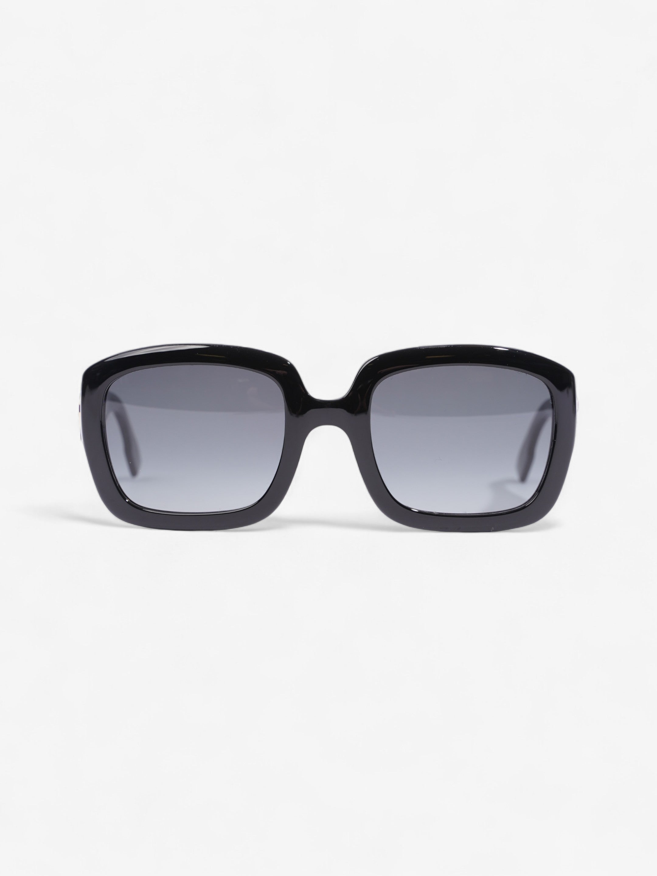 Christian Dior Square Sunglasses Black Acetate 145mm