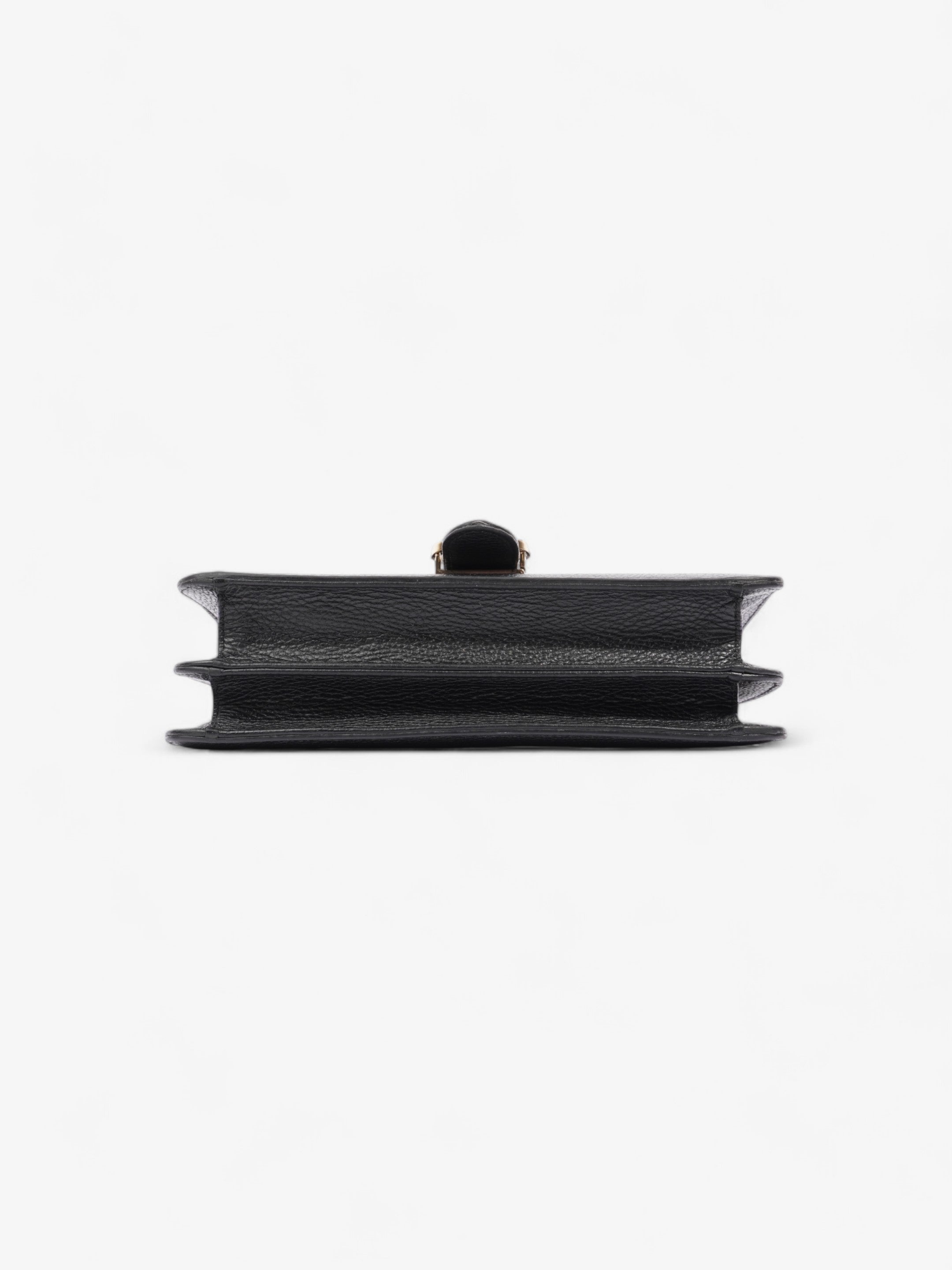 Gucci Interlocking GG Crossbody Bag Black Leather