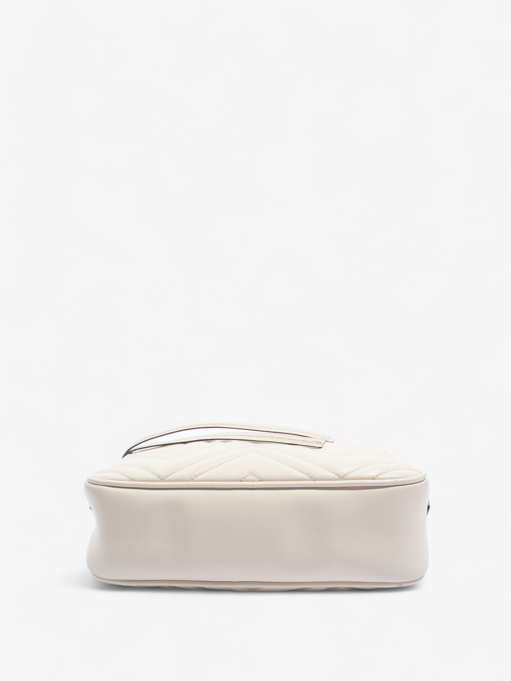 Gucci Marmont  White Matelasse Leather Small