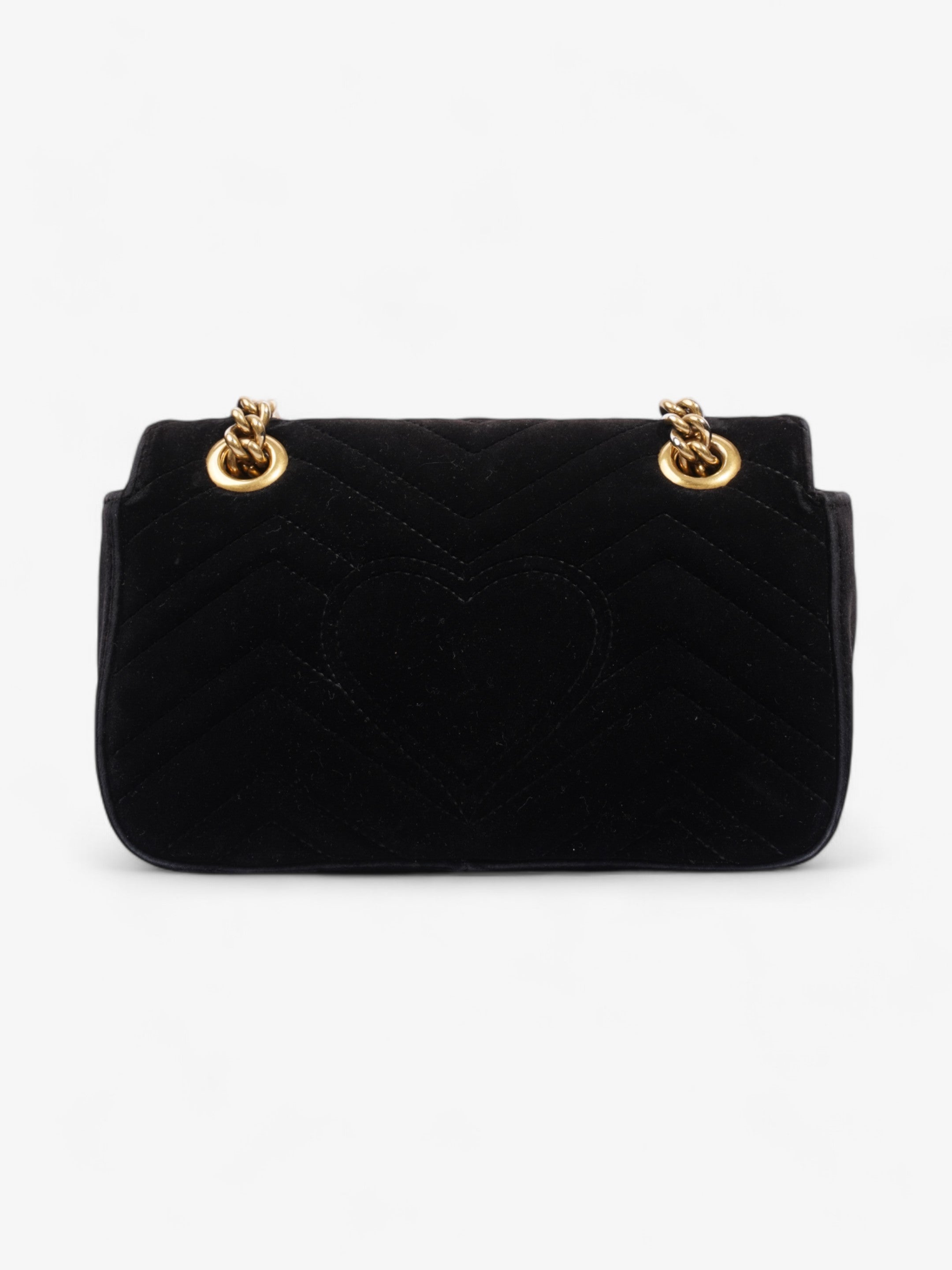 Gucci Marmont Flap Black Velvet Mini