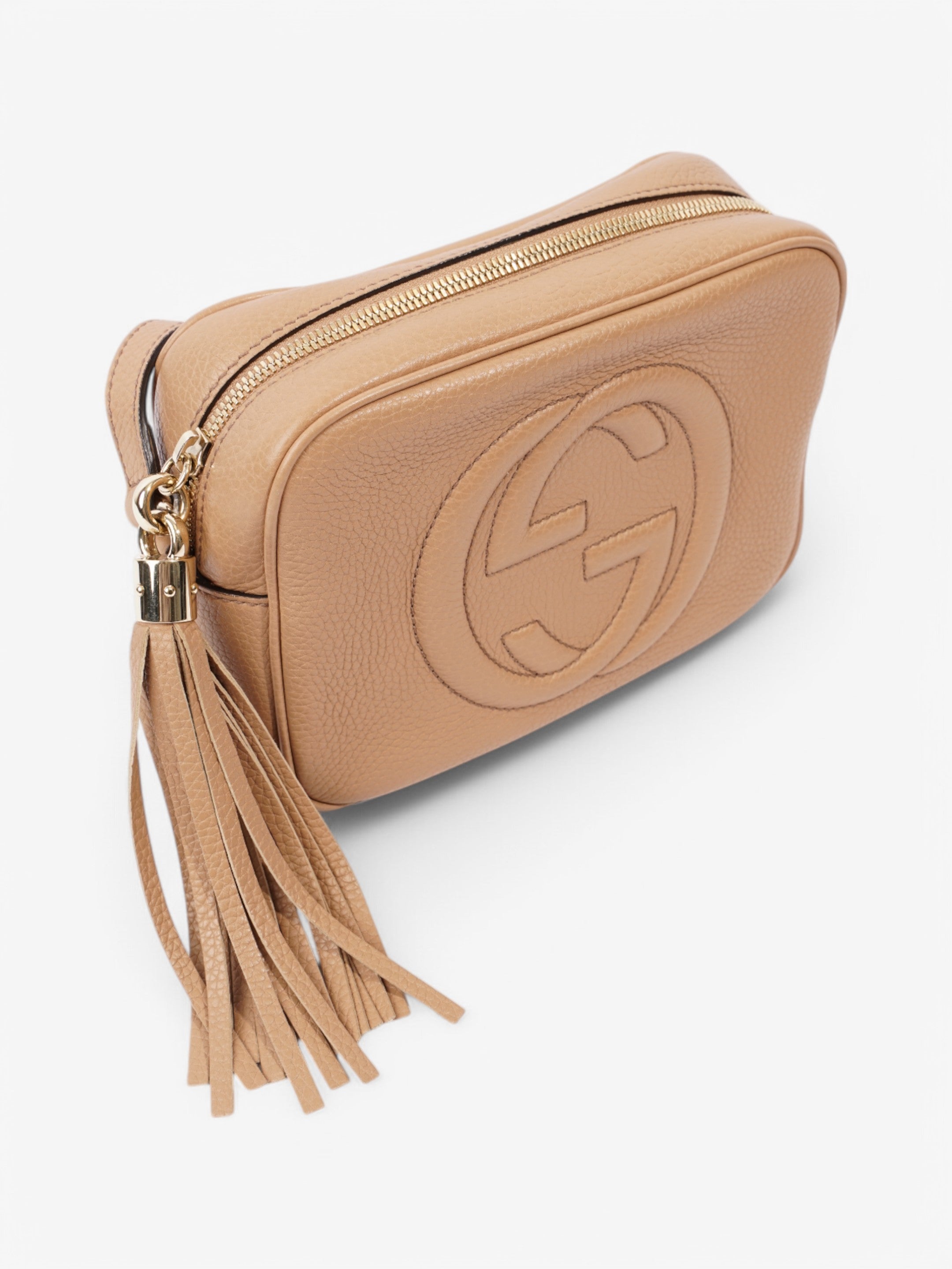Gucci Soho Disco Bag Beige Calfskin Leather Small