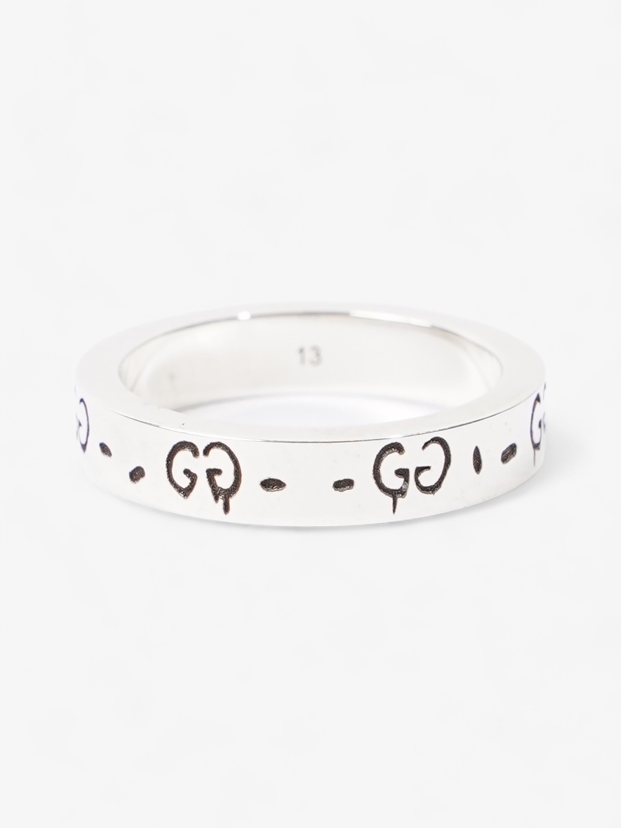 Gucci Ghost Ring Silver Silver Sterling 13 (Circumference - 53mm)