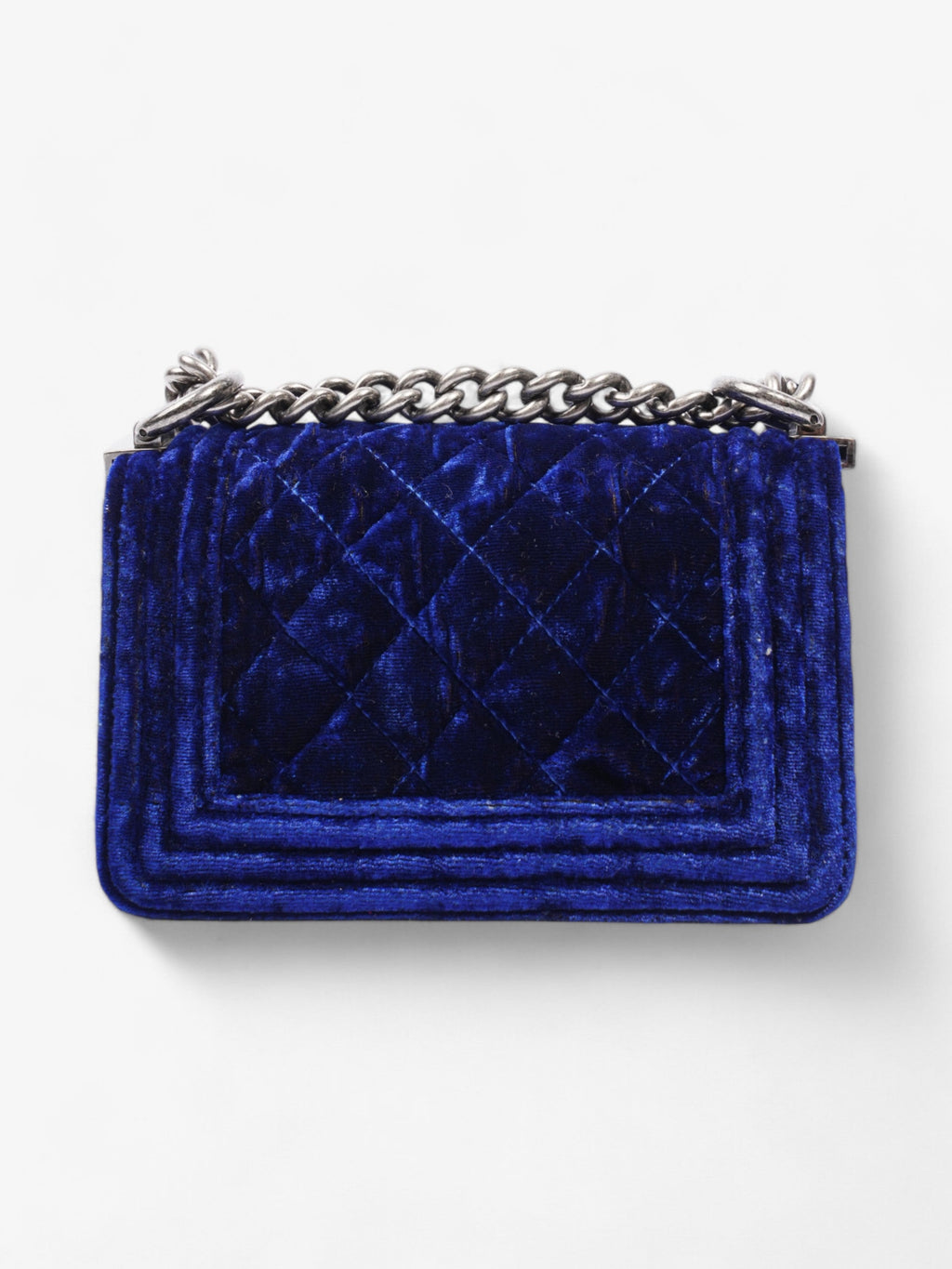 Chanel Boy Bag Royal Blue Velvet Mini