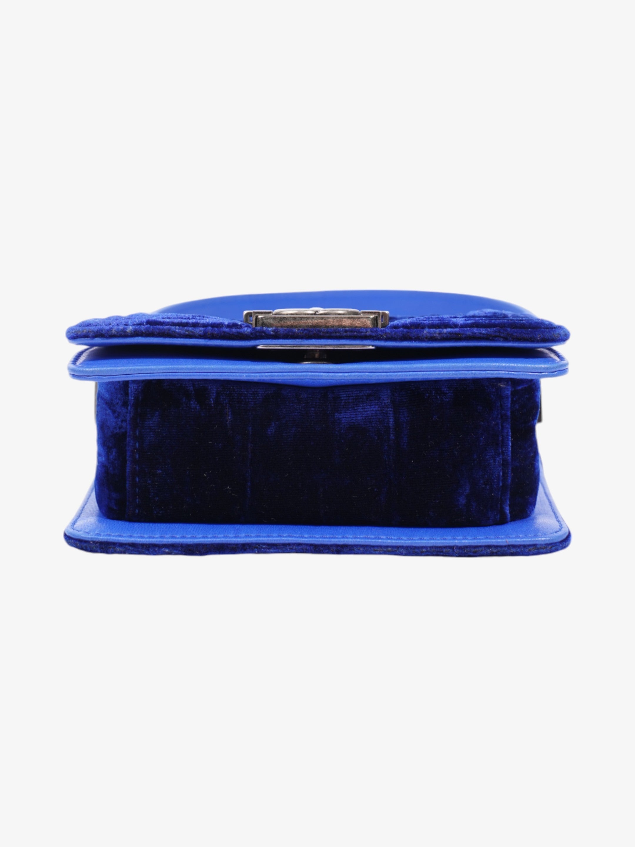 Chanel Boy Bag Royal Blue Velvet Mini