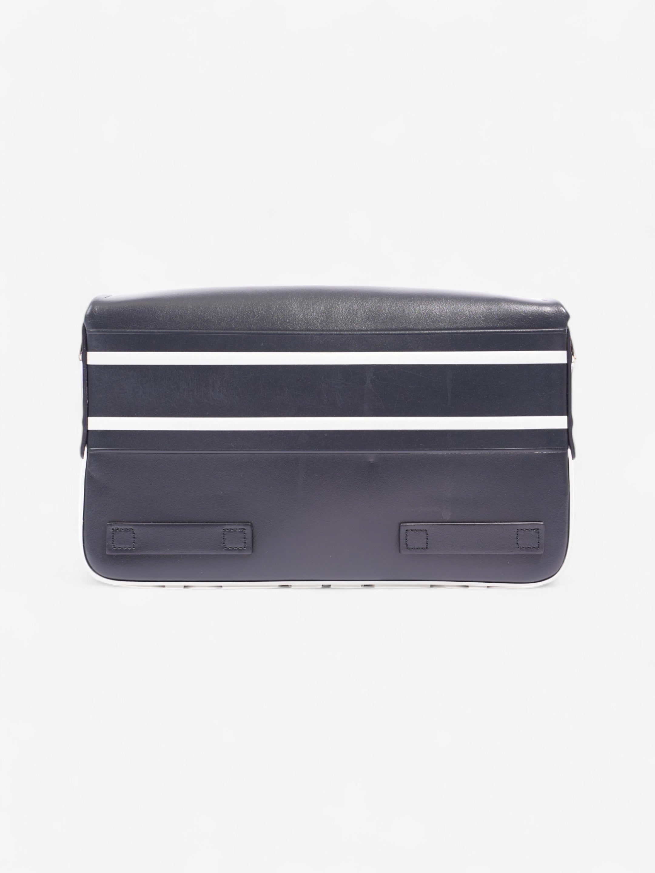 Christian Dior Diorcamp Bag Navy / White Leather Small