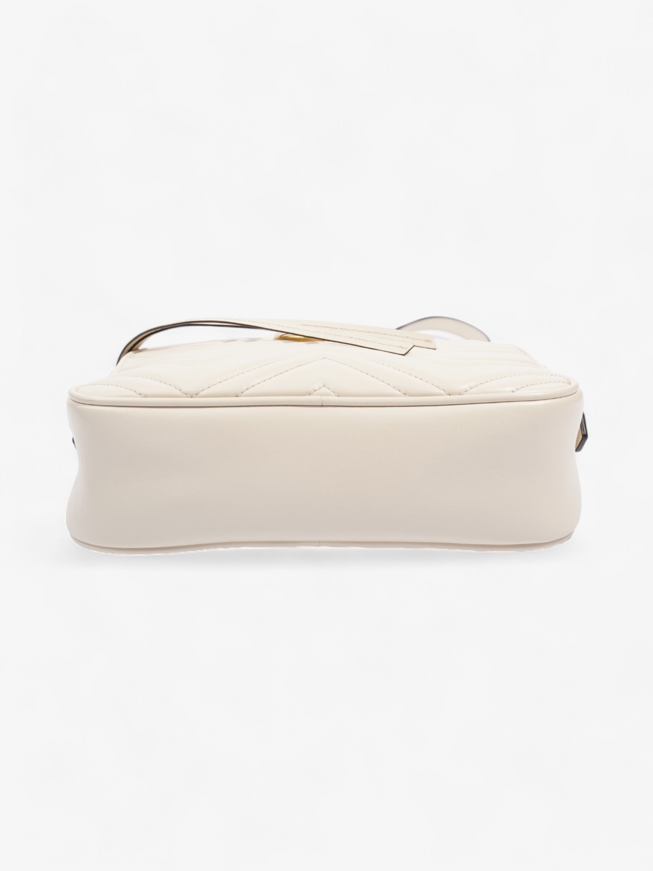 Gucci GG Marmont White Matelasse Leather Small