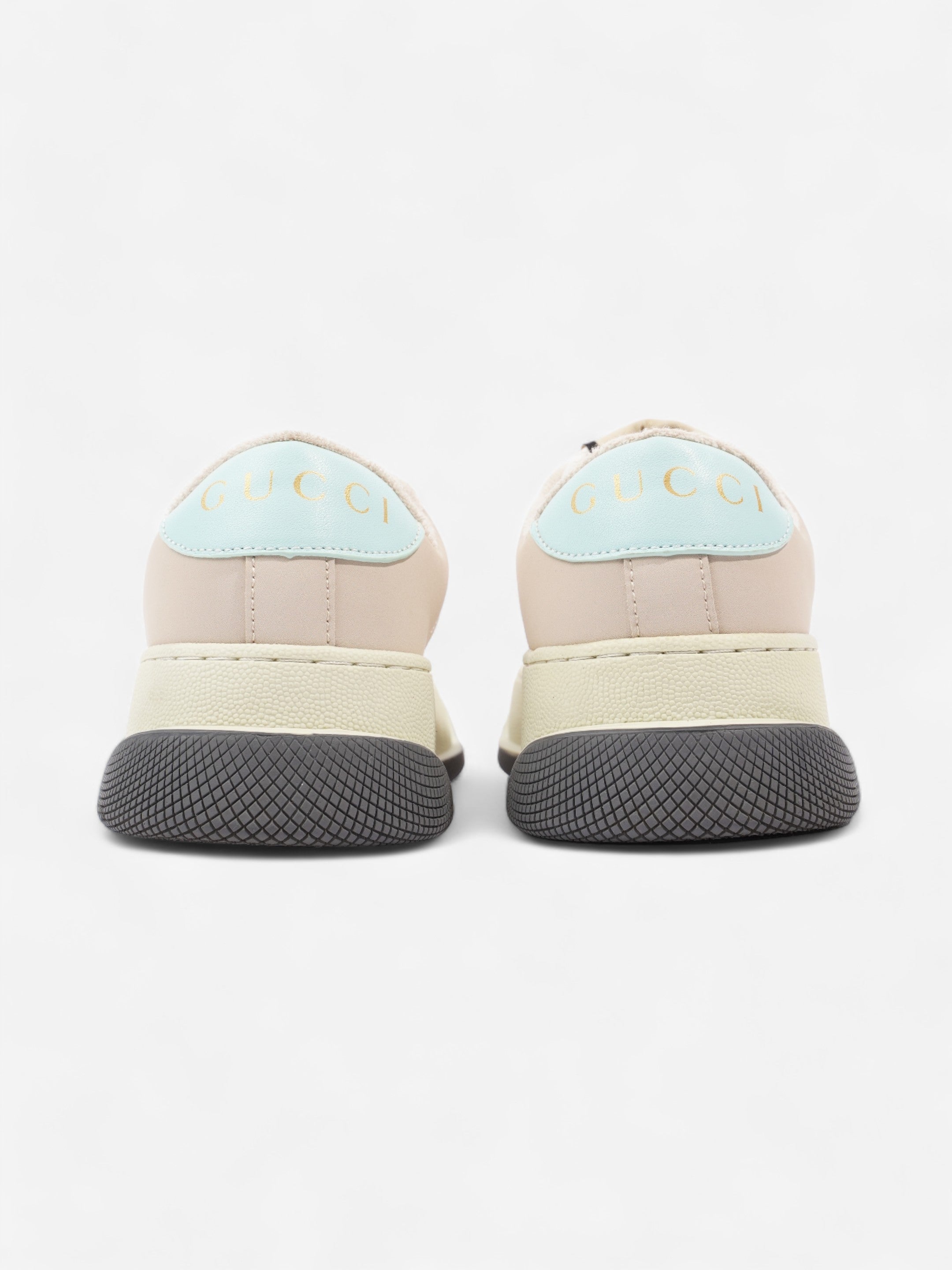 Gucci Screener Sneakers Pink / Beige / Teel Canvas EU 37 UK 4