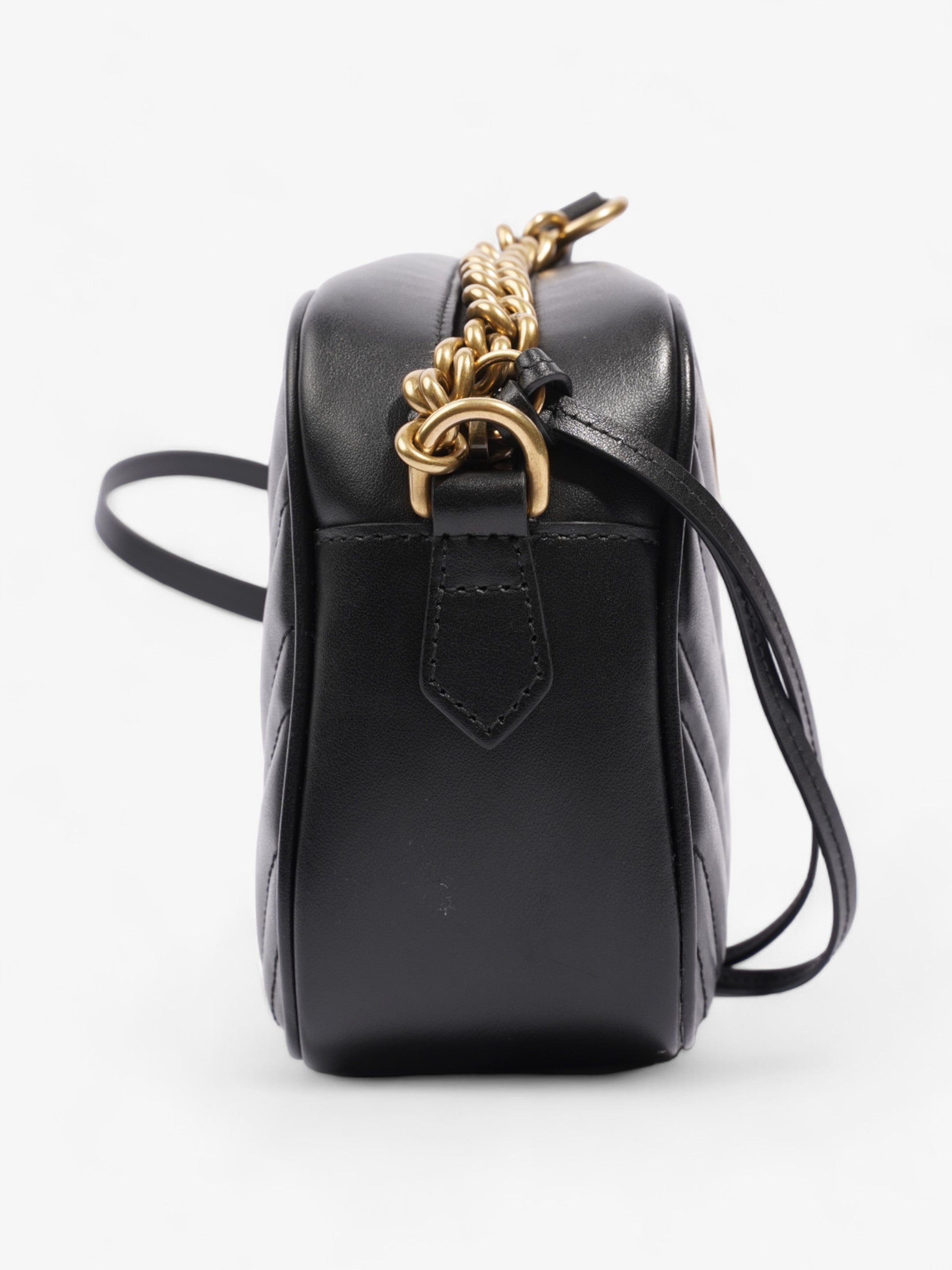 Gucci GG Marmont Black Matelasse Leather Small