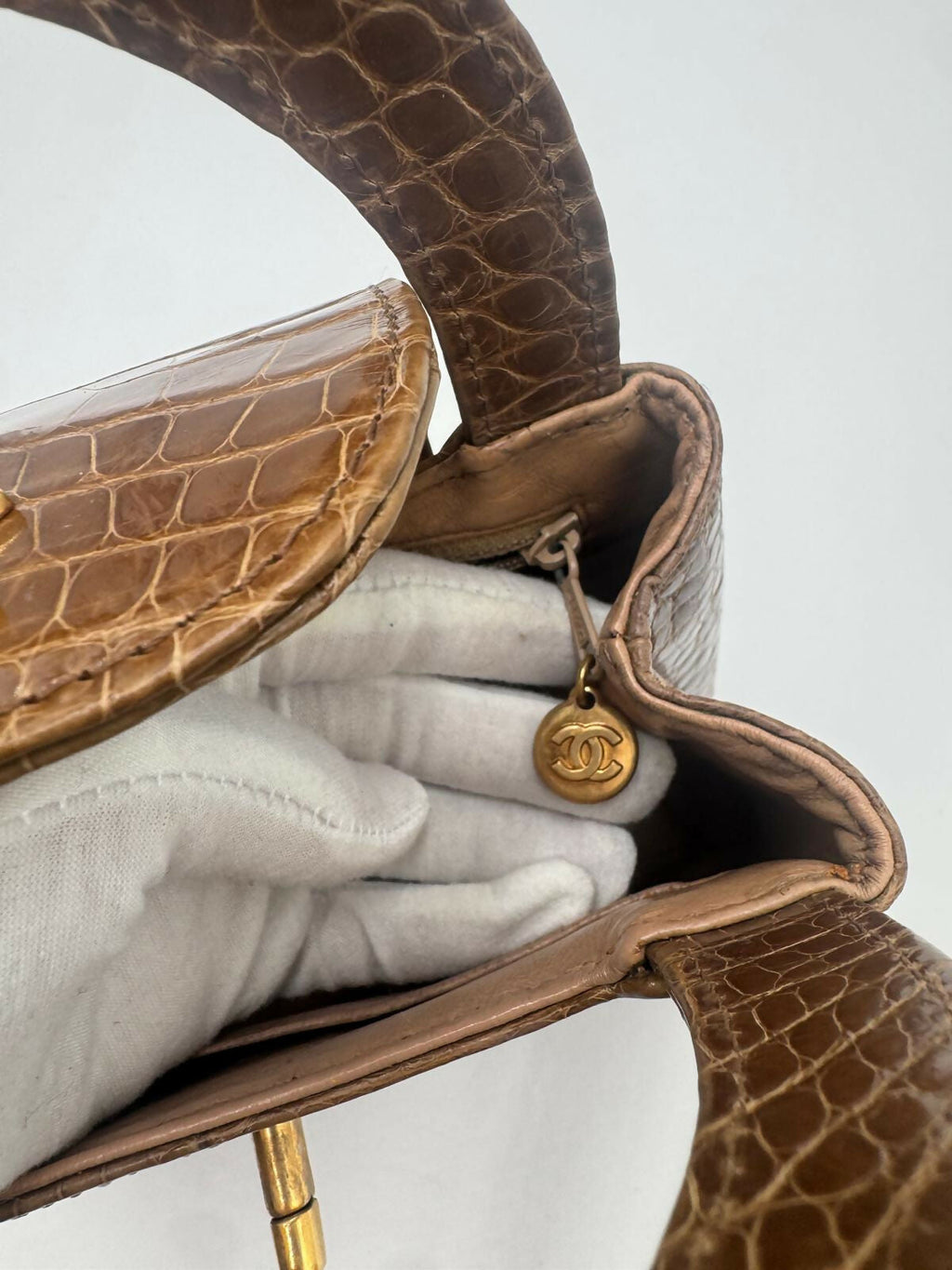 Chanel Vintage Crocodile Kelly Top Handle bag